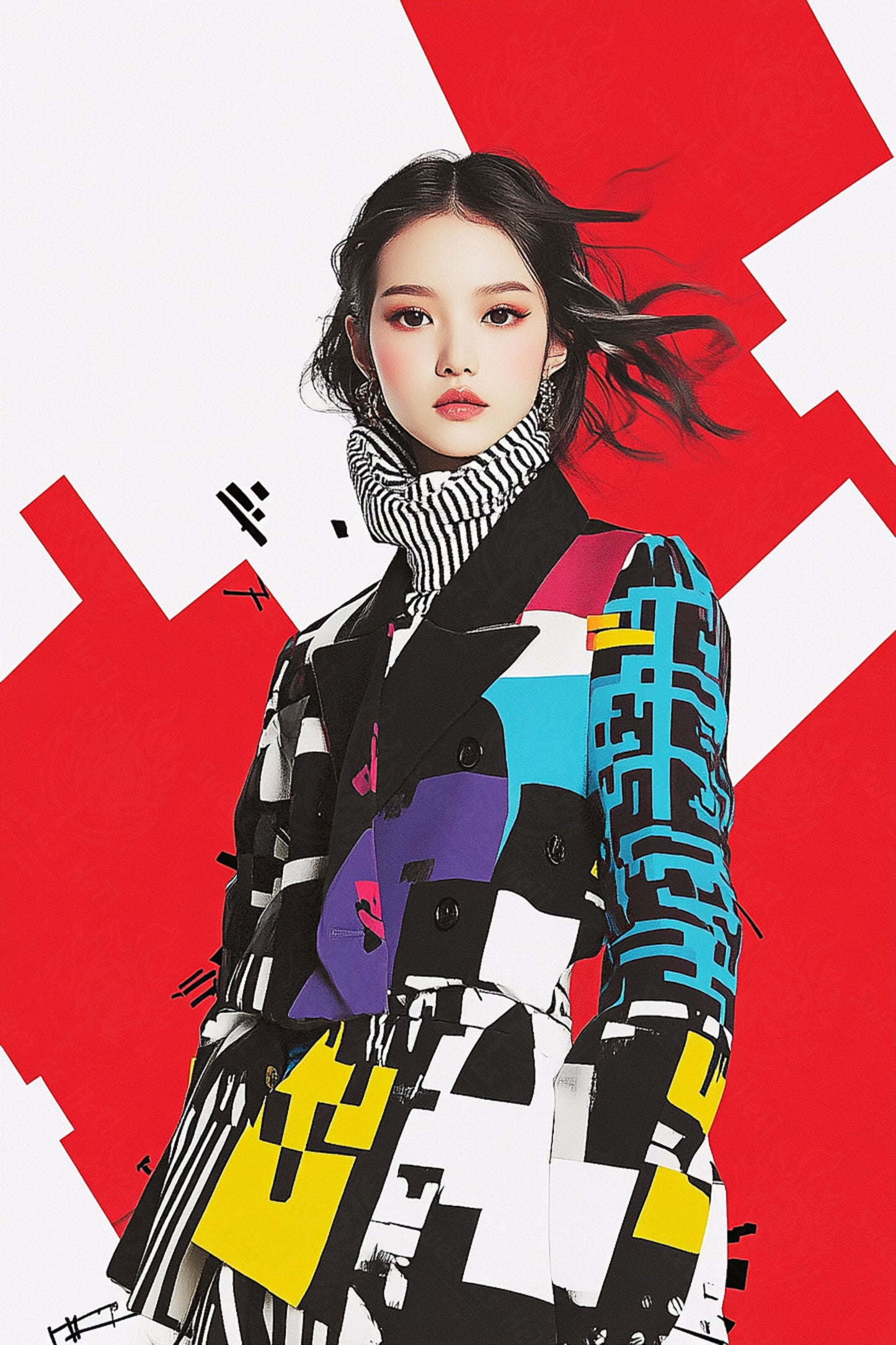 Modern Art Styled Fashion Ad Photo 02 by 03 142 SN2642 - Sweet As Hell Designs