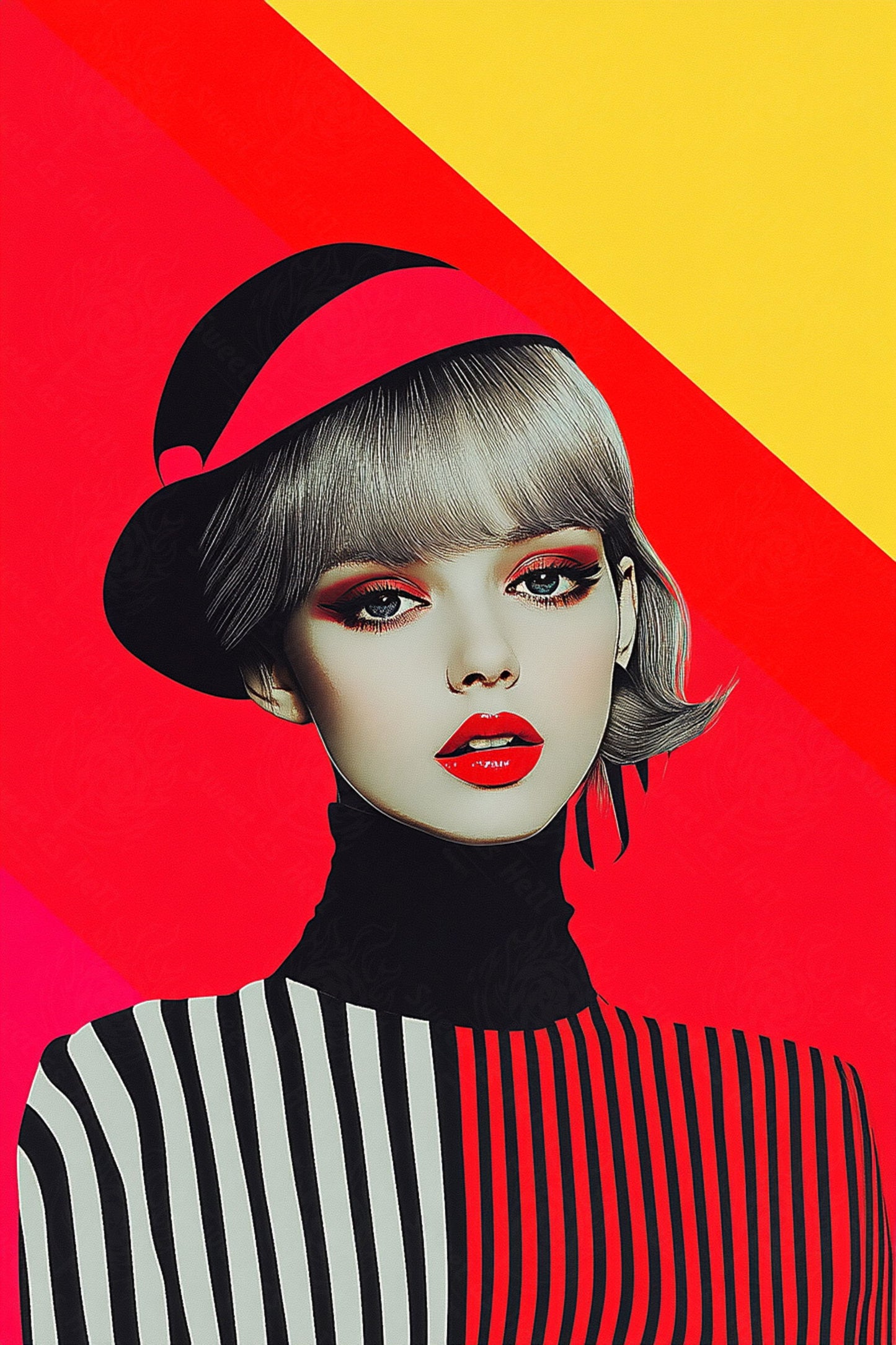 Modern Art Styled Fashion Ad Photo 02 by 03 149 SN2649 - Sweet As Hell Designs