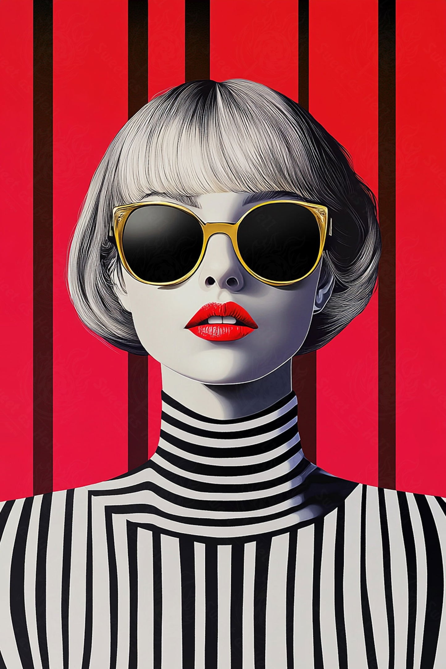Modern Art Styled Fashion Ad Photo 02 by 03 150 SN2650 - Sweet As Hell Designs