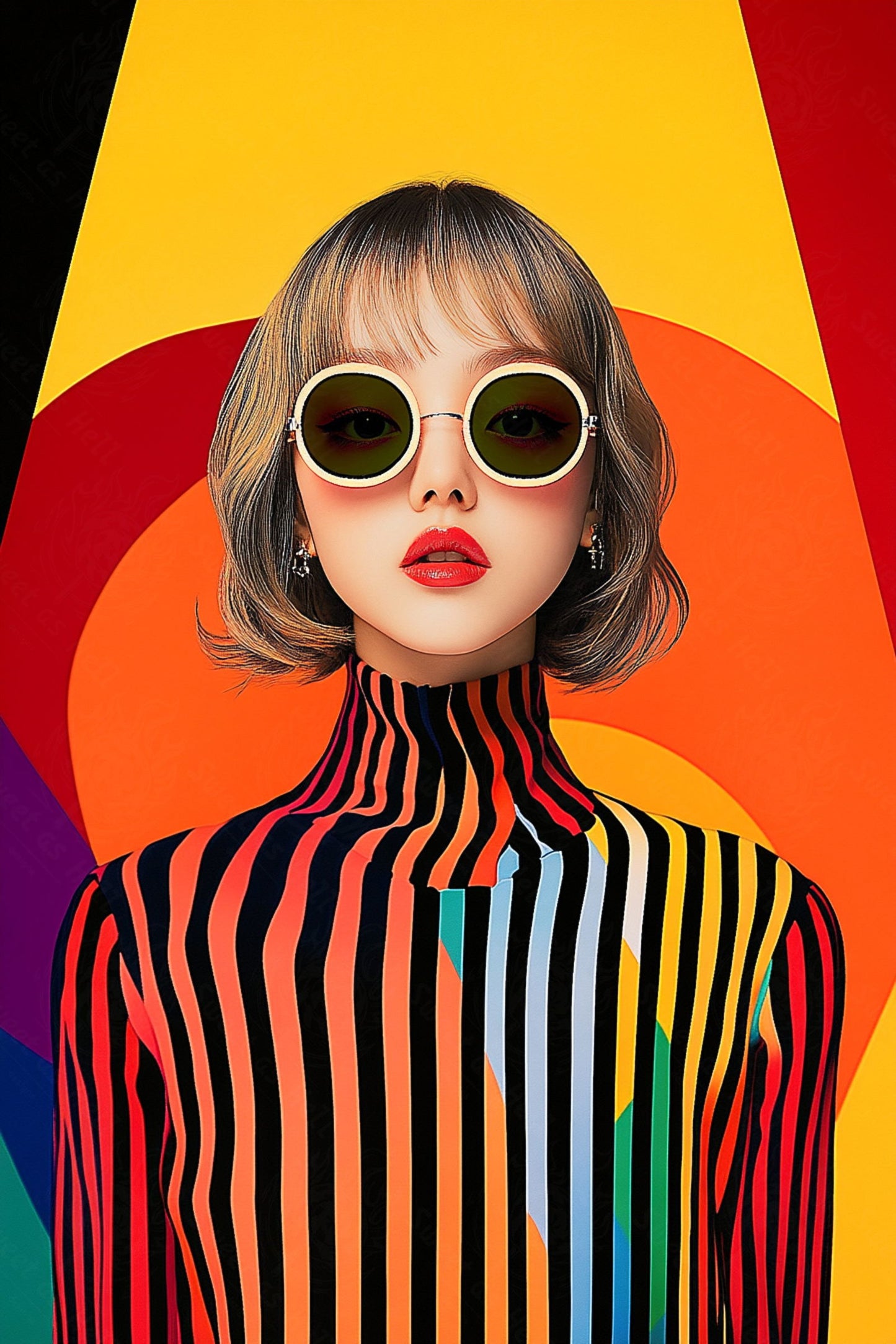 Modern Art Styled Fashion Ad Photo 02 by 03 152 SN2652 - Sweet As Hell Designs