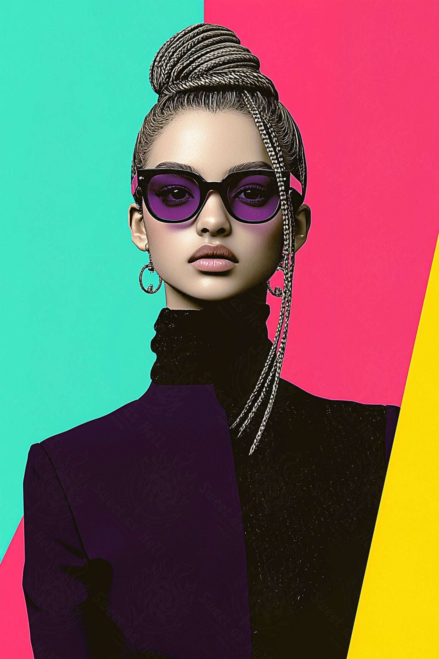 Modern Art Styled Fashion Ad Photo 02 by 03 154 SN2654 - Sweet As Hell Designs