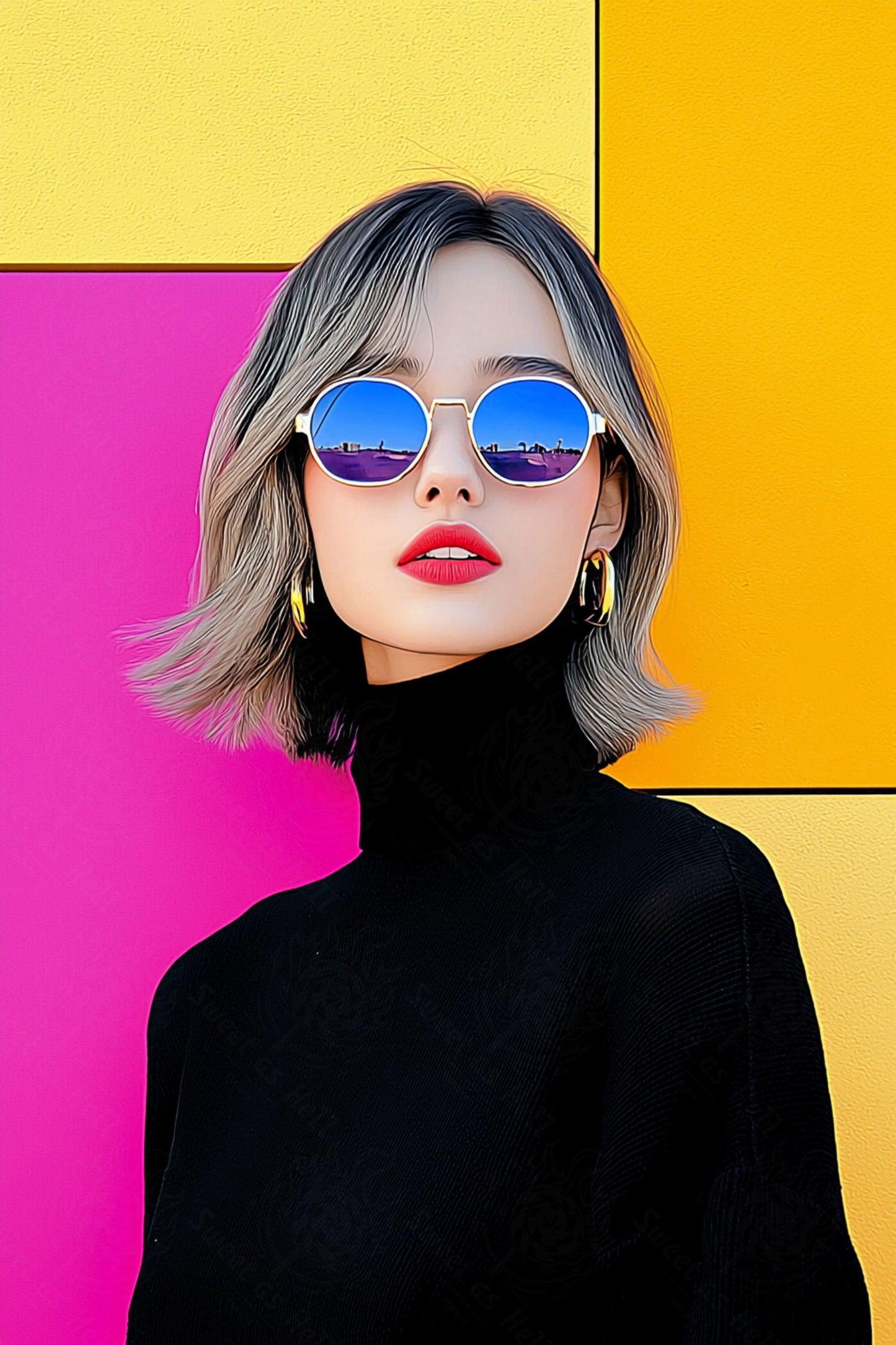 Modern Art Styled Fashion Ad Photo 02 by 03 165 SN2665 - Sweet As Hell Designs