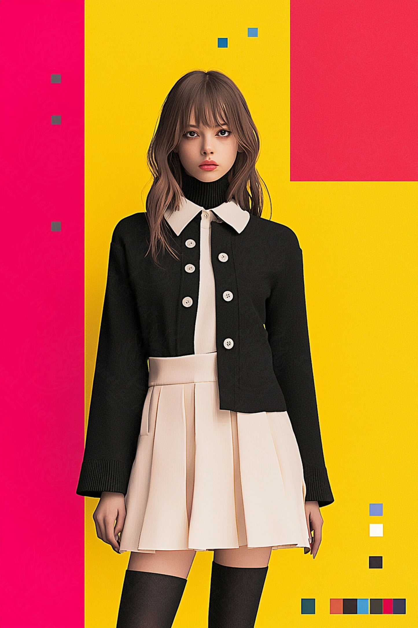Modern Art Styled Fashion Ad Photo 02 by 03 166 SN2666 - Sweet As Hell Designs