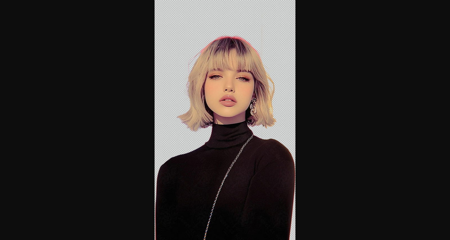 Modern Art Styled Fashion Ad Photo With A Transparent Background 005 SN2832 - Sweet As Hell Designs