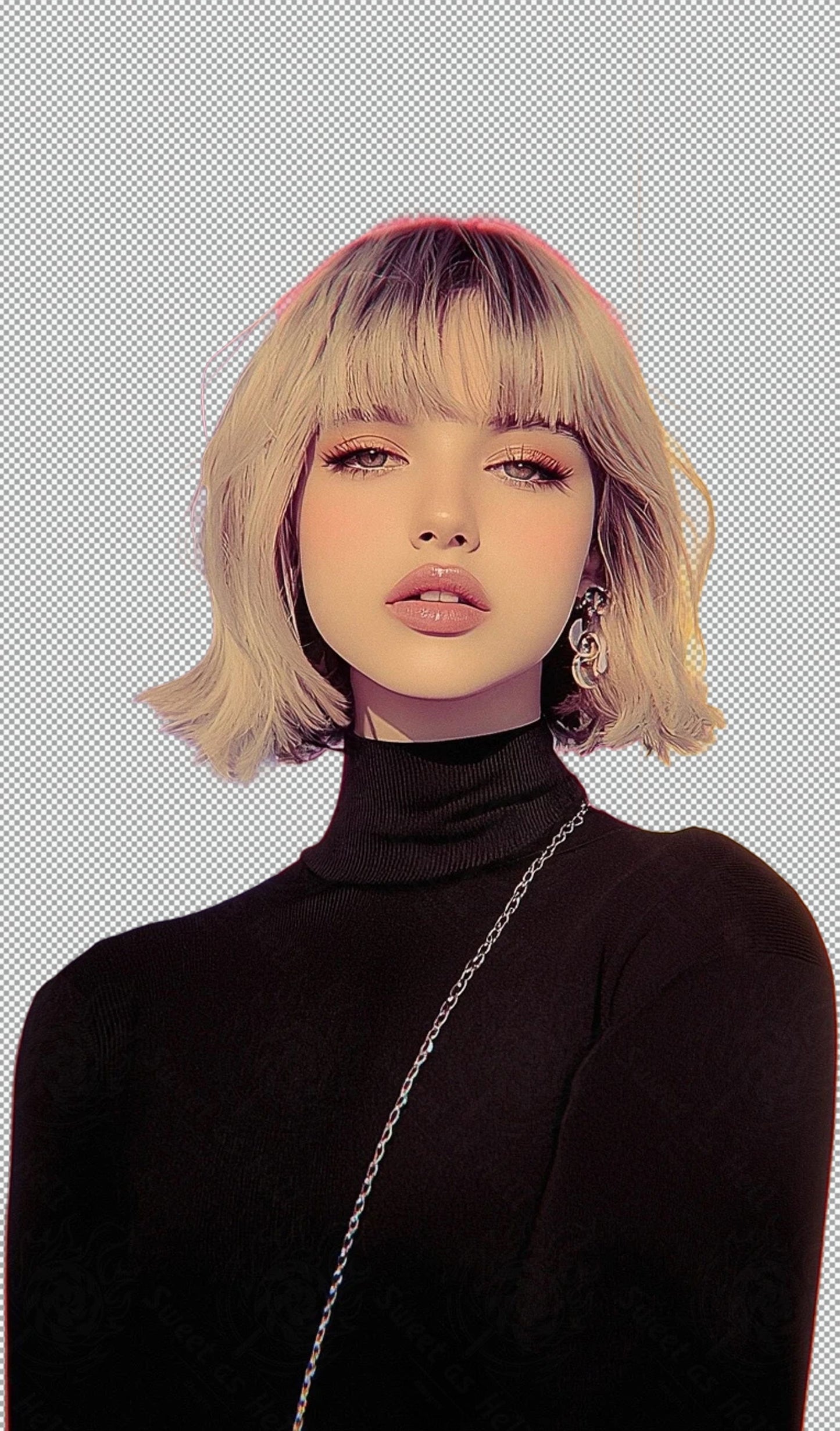 Modern Art Styled Fashion Ad Photo With A Transparent Background 005 SN2832 - Sweet As Hell Designs