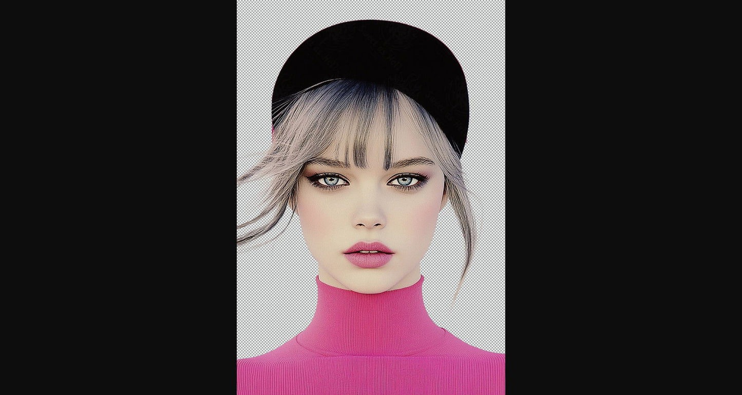Modern Art Styled Fashion Ad Photo With A Transparent Background 006 SN2833 - Sweet As Hell Designs