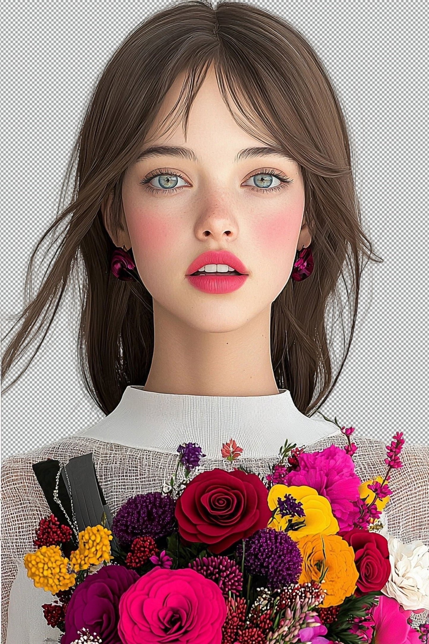 Modern Art Styled Fashion Ad Photo With A Transparent Background 007 SN2834 - Sweet As Hell Designs