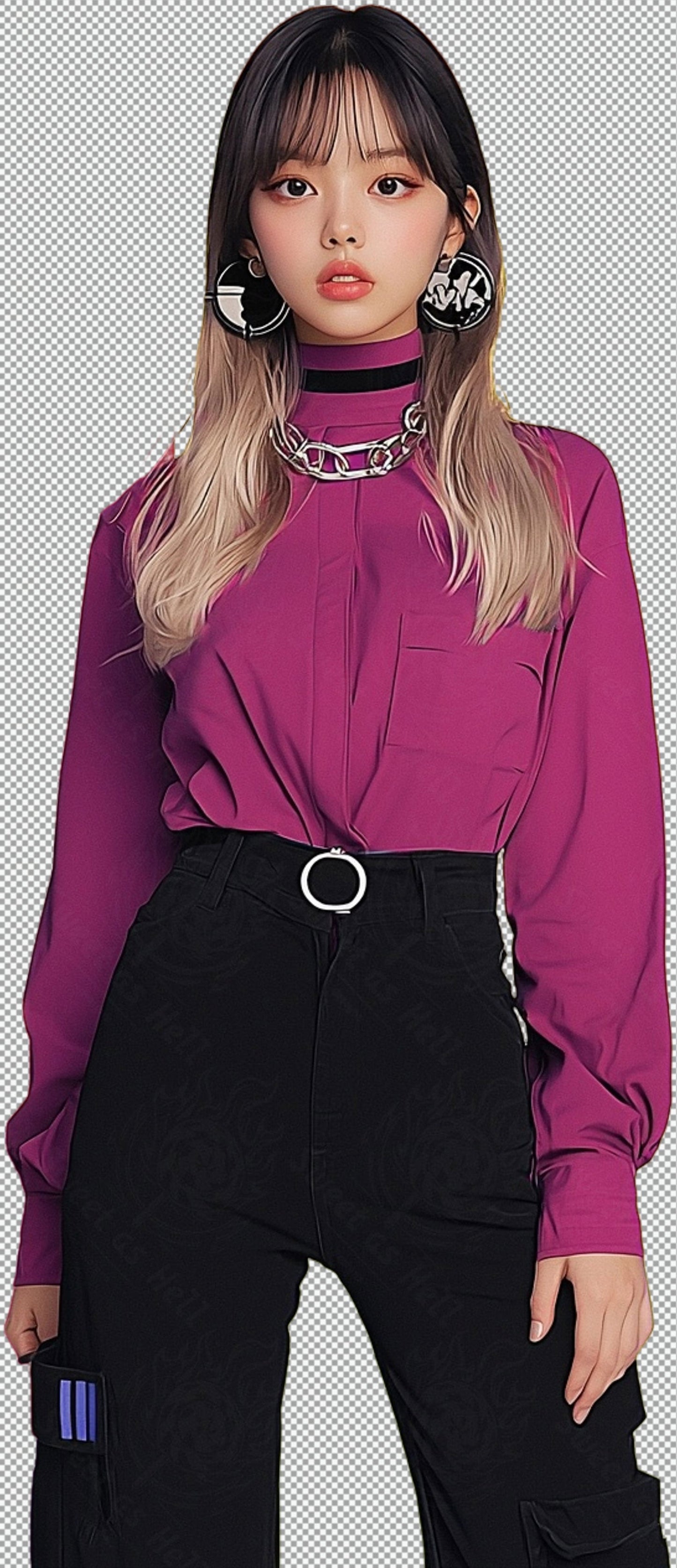 Modern Art Styled Fashion Ad Photo With A Transparent Background 010 SN2837 - Sweet As Hell Designs