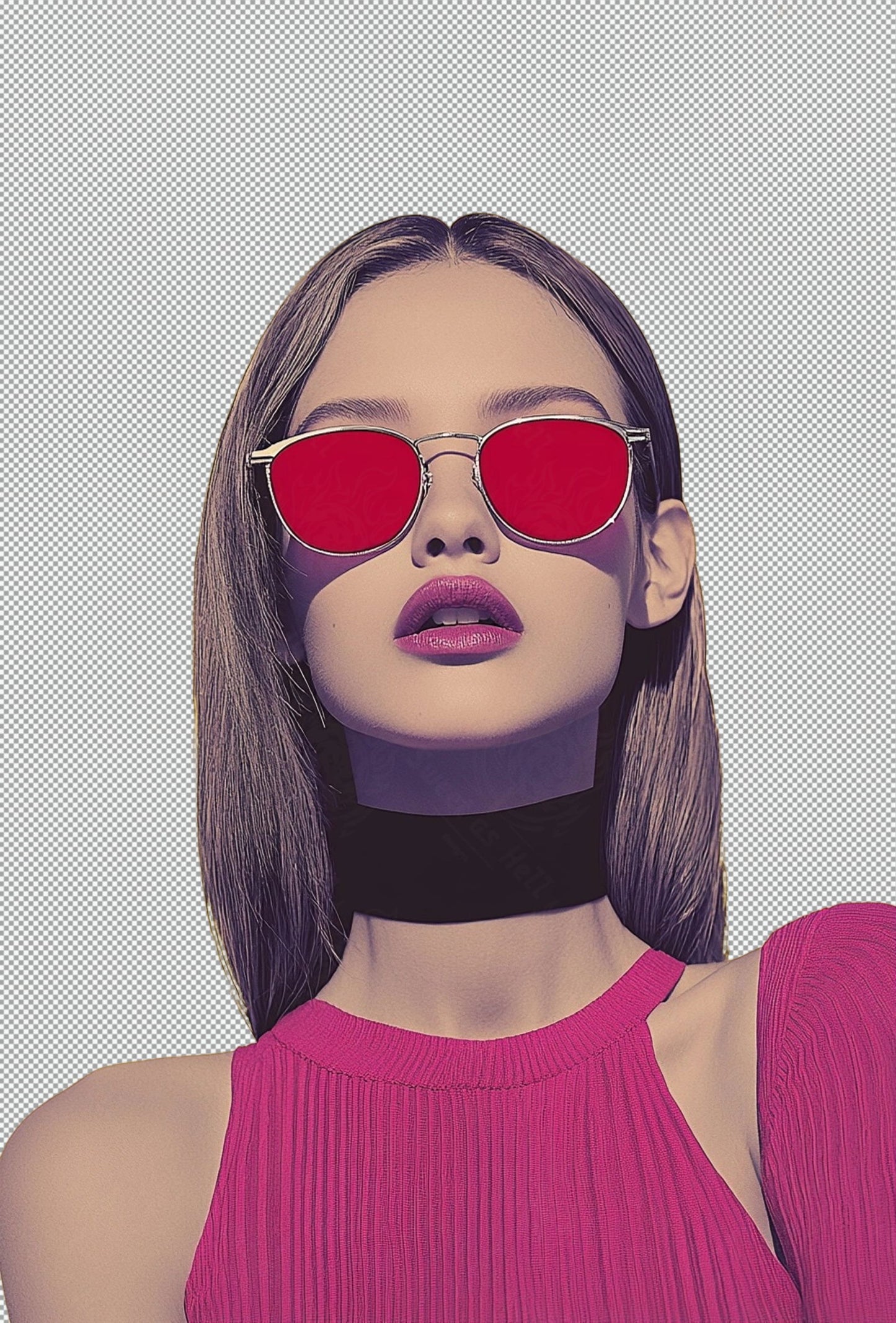 Modern Art Styled Fashion Ad Photo With A Transparent Background 013 SN2840 - Sweet As Hell Designs