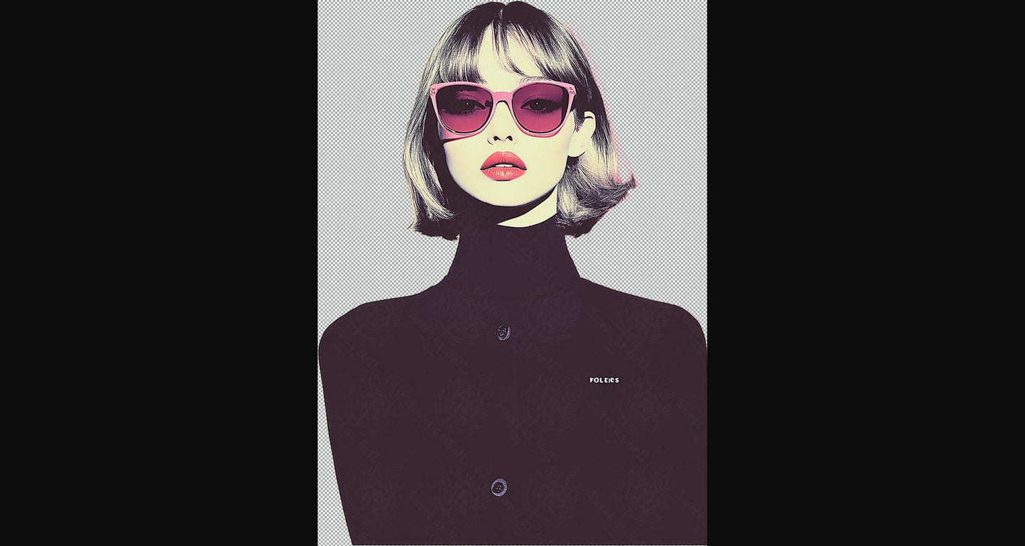 Modern Art Styled Fashion Ad Photo With A Transparent Background 023 SN2850 - Sweet As Hell Designs