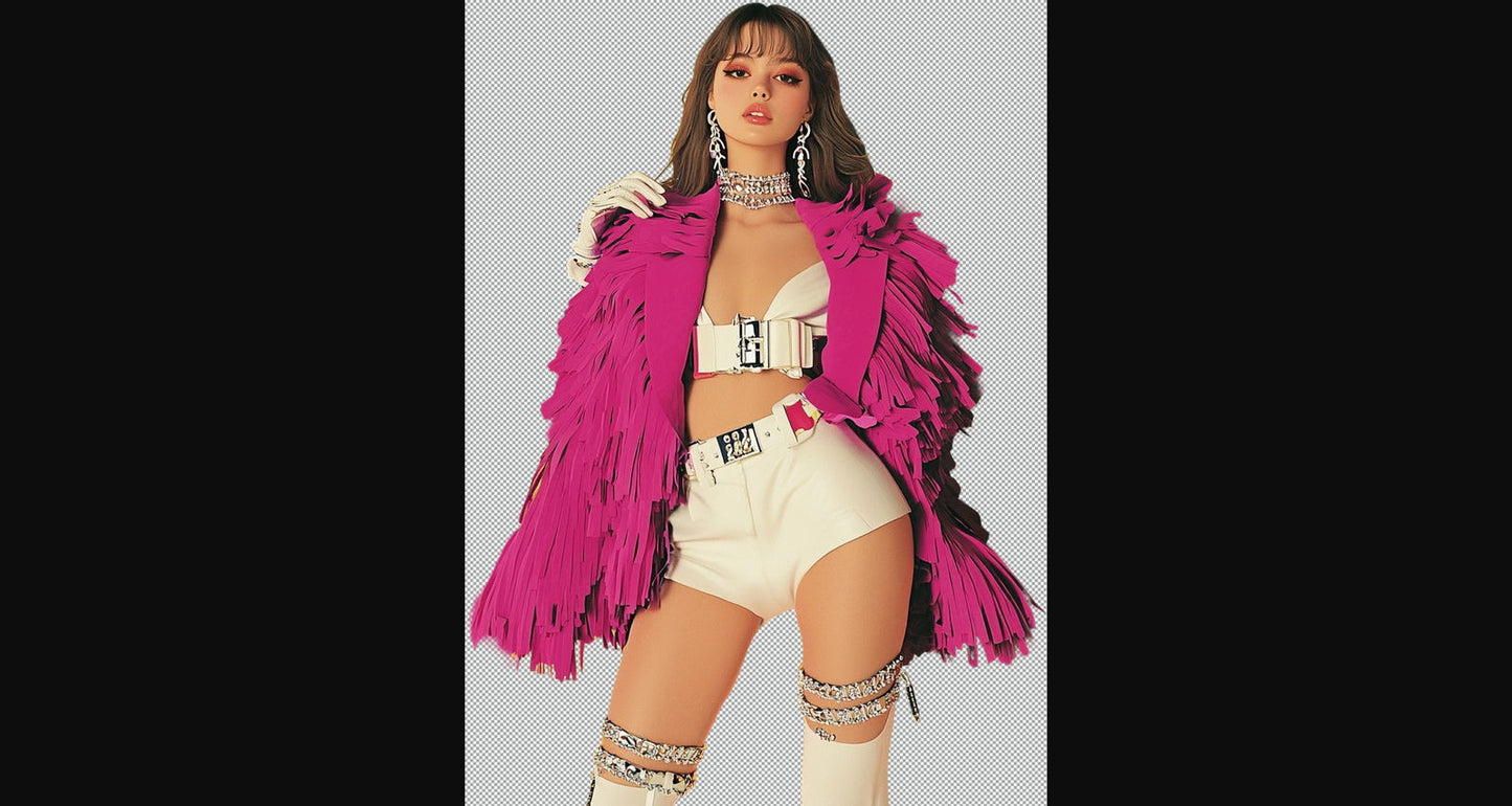 Modern Art Styled Fashion Ad Photo With A Transparent Background 047 SN2874 - Sweet As Hell Designs