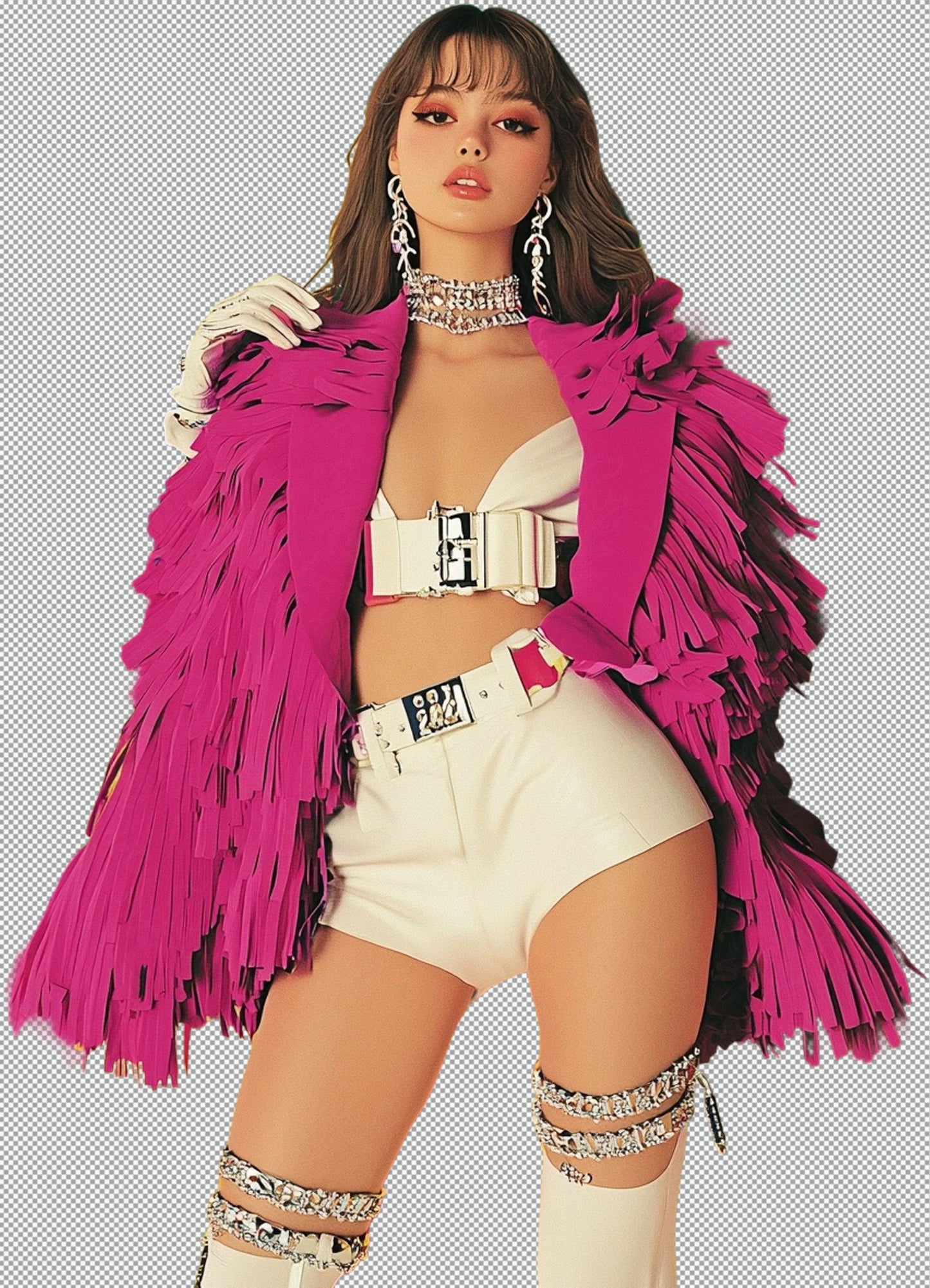 Modern Art Styled Fashion Ad Photo With A Transparent Background 047 SN2874 - Sweet As Hell Designs
