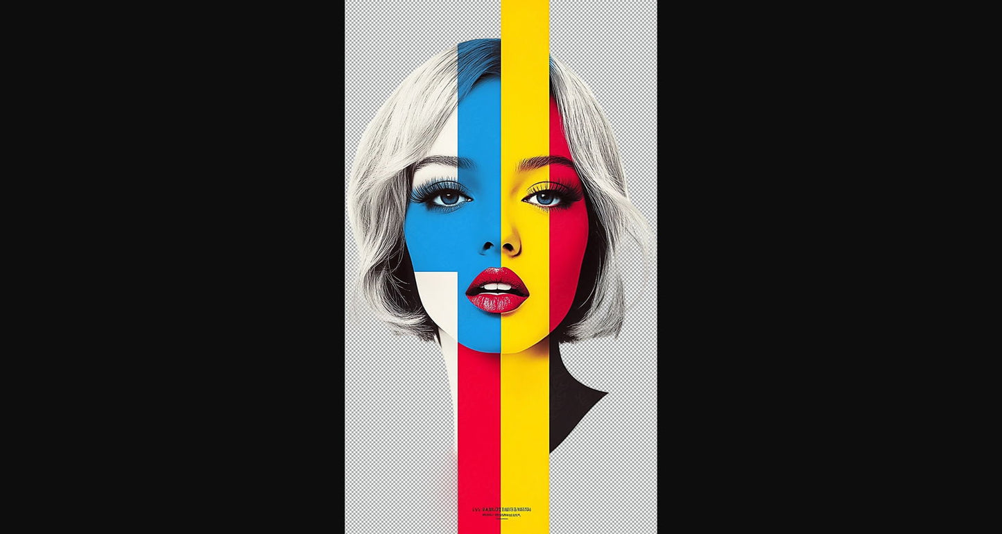 Modern Art Styled Fashion Ad Photo With A Transparent Background 093 SN2920 - Sweet As Hell Designs