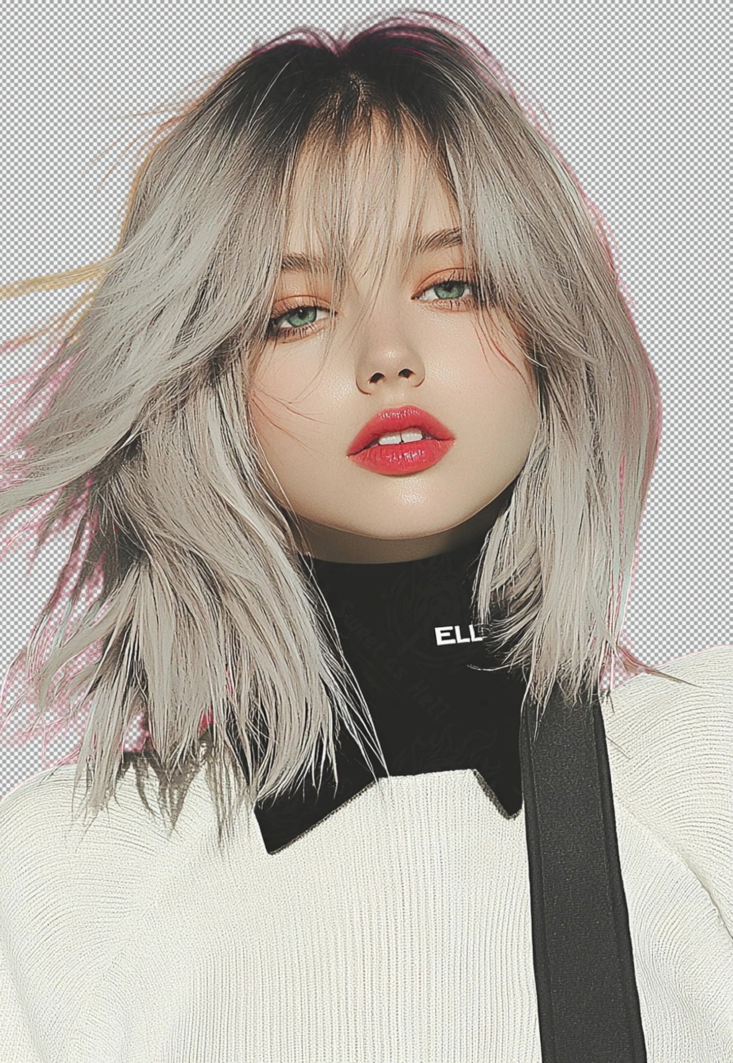 Modern Art Styled Fashion Ad Photo With A Transparent Background 097 SN2924 - Sweet As Hell Designs