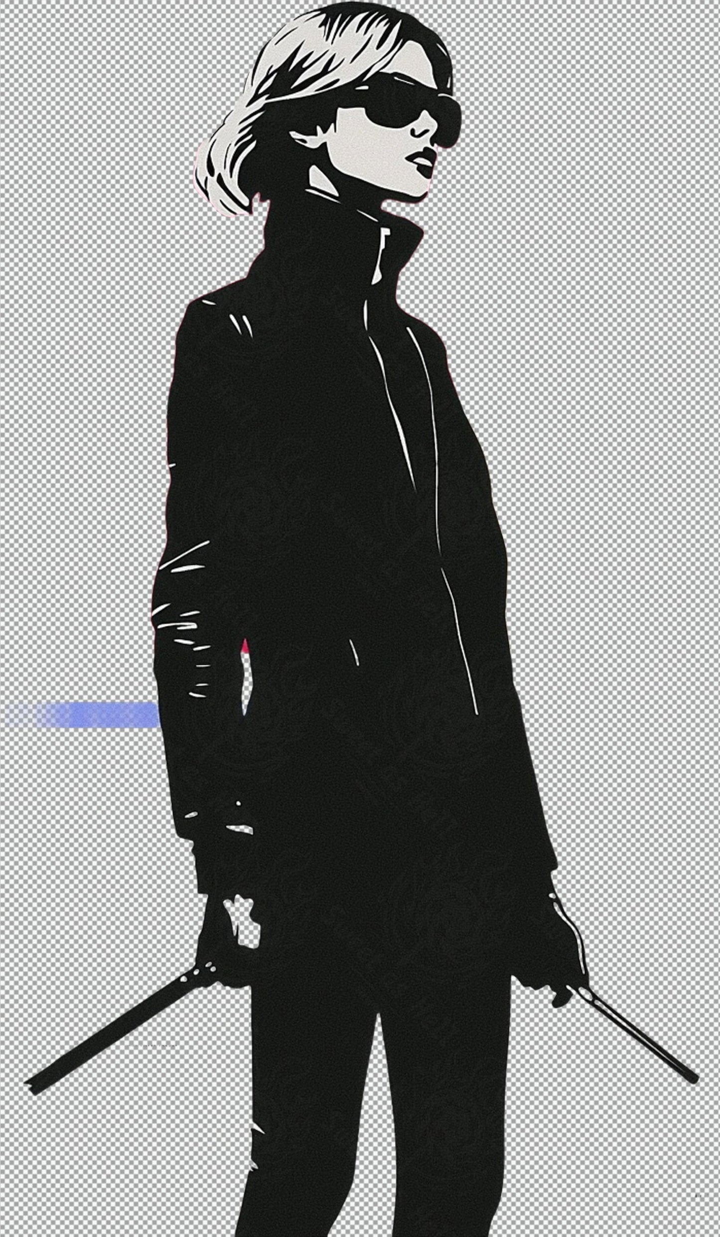 Modern Art Styled Fashion Ad Photo With A Transparent Background 101 SN2928 - Sweet As Hell Designs