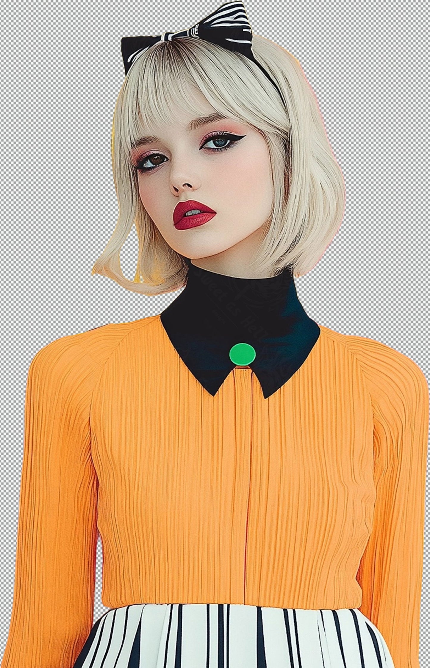 Modern Art Styled Fashion Ad Photo With A Transparent Background 140 SN2967 - Sweet As Hell Designs