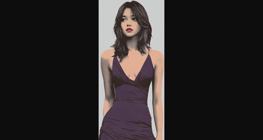Modern Art Styled Fashion Ad Photo With A Transparent Background 154 SN2981 - Sweet As Hell Designs