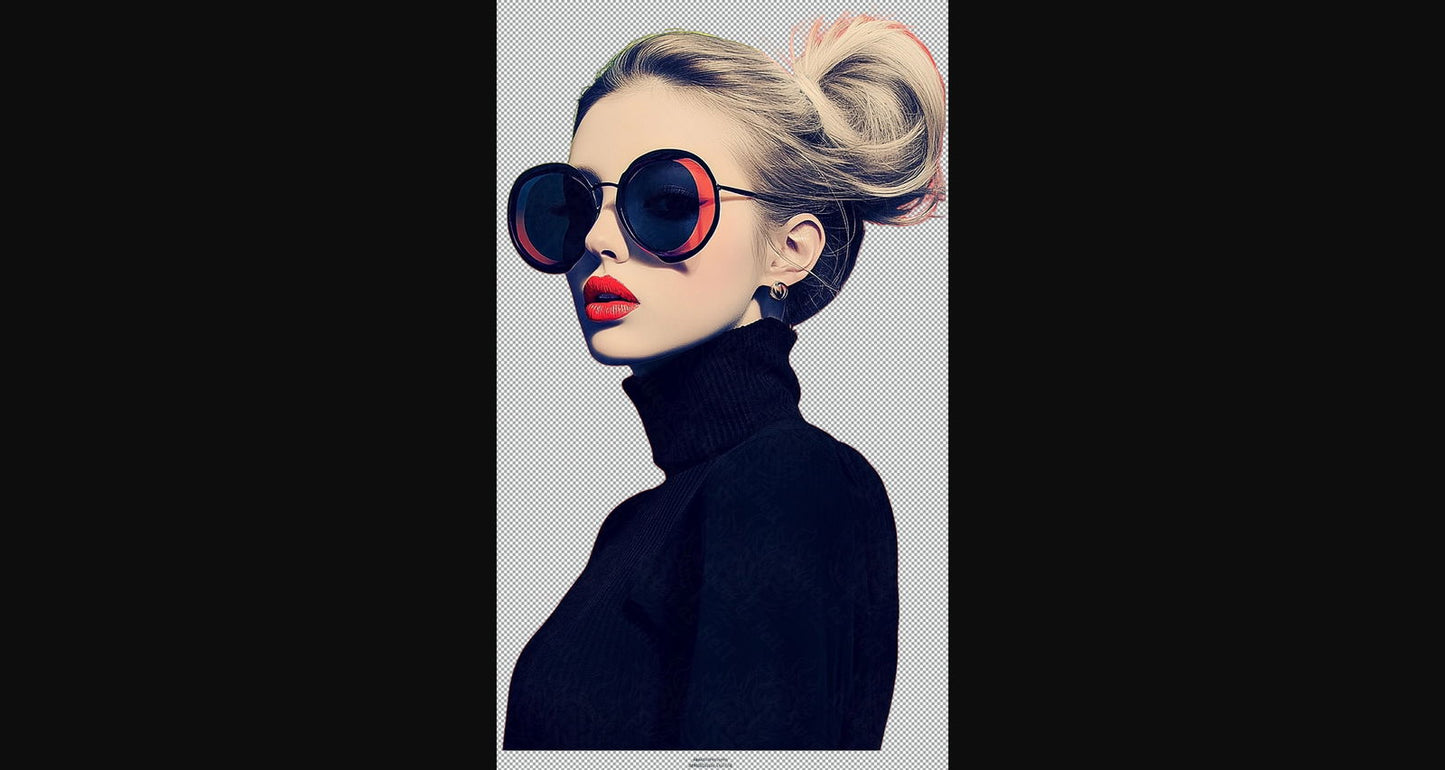 Modern Art Styled Fashion Ad Photo With A Transparent Background 187 SN3014 - Sweet As Hell Designs