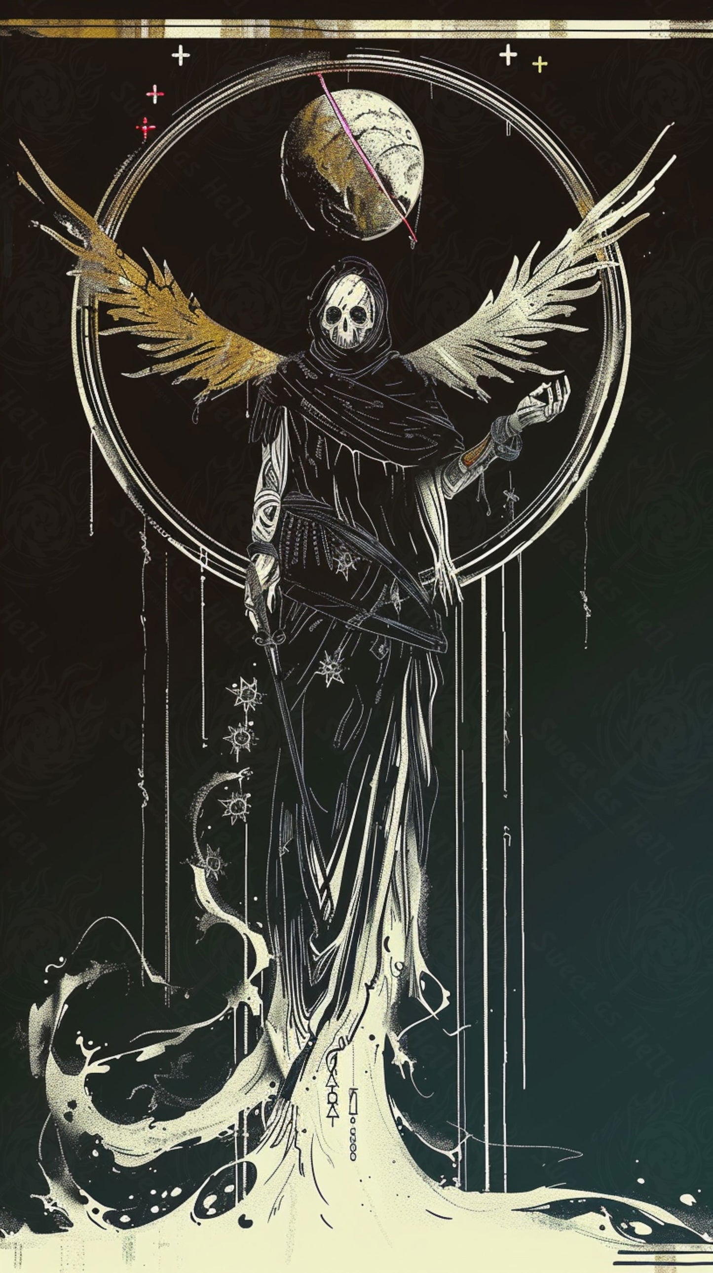 Mother Muerte 09 by 16 120 SN2040 - Sweet As Hell Designs