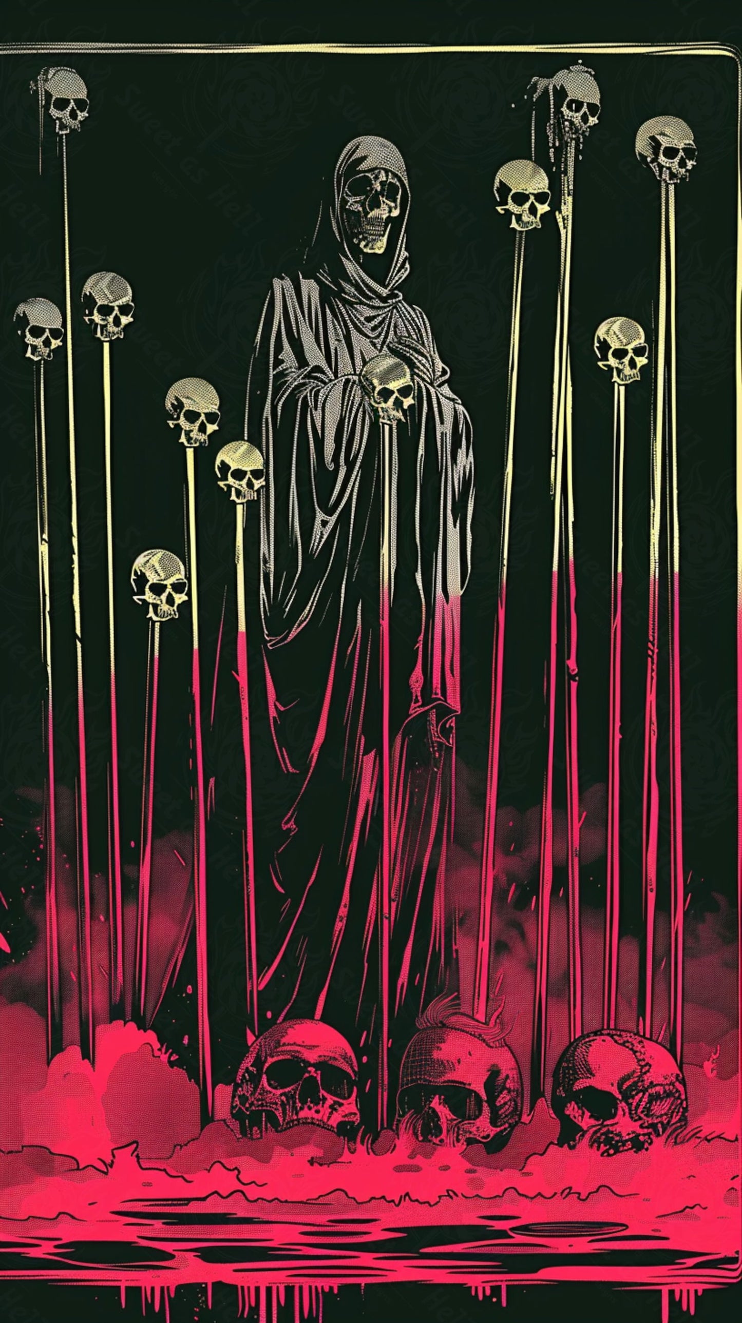 Mother Muerte 09 by 16 150 SN2070 - Sweet As Hell Designs