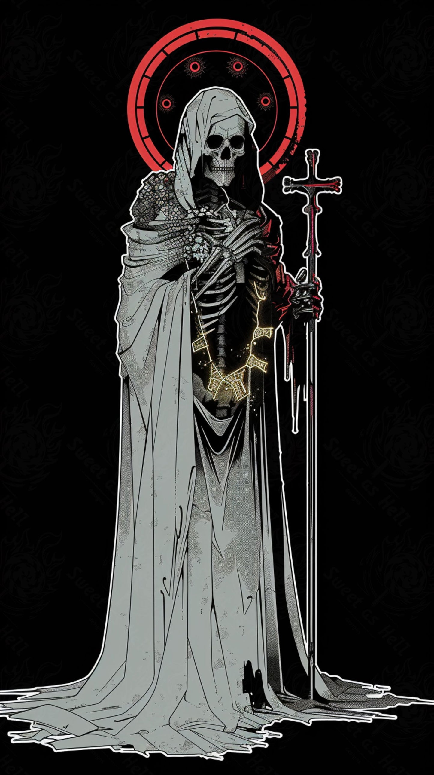 Mother Muerte 09 by 16 155 SN2075 - Sweet As Hell Designs
