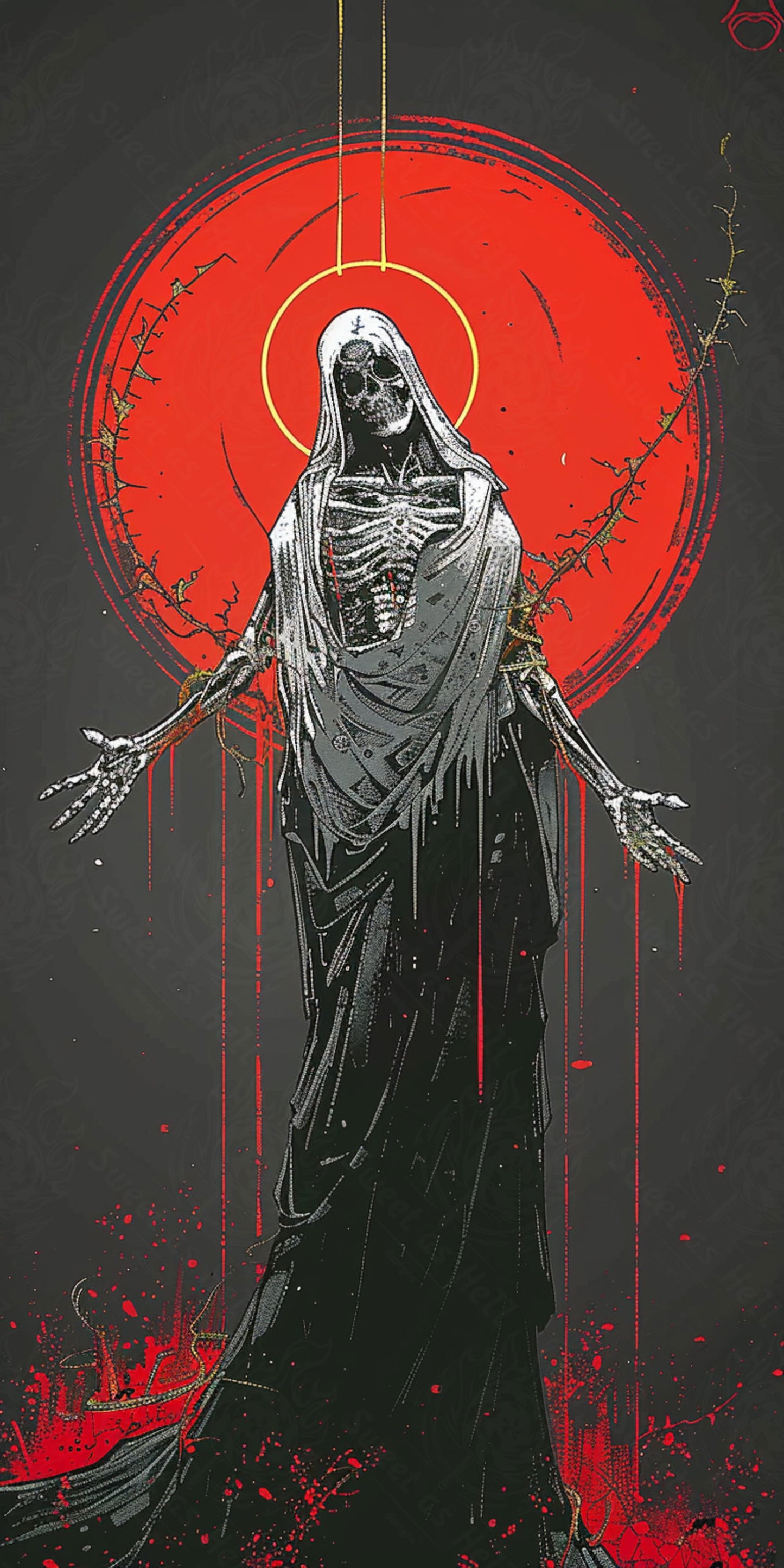 Mother Muerte 09 by 16 164 SN2084 - Sweet As Hell Designs