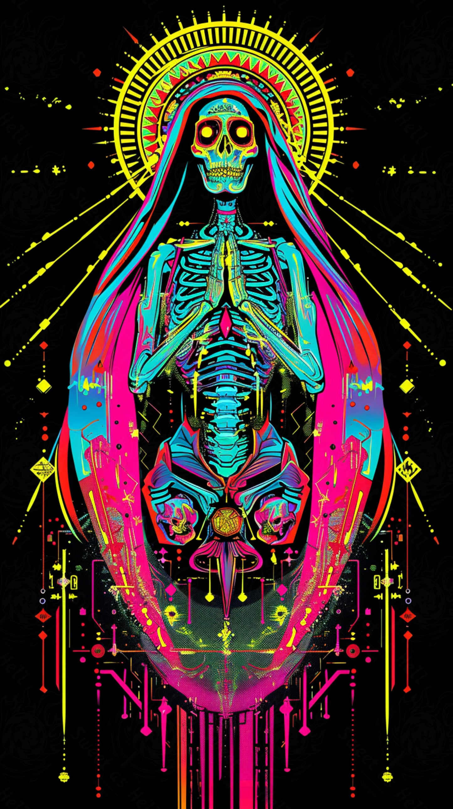 Mother Muerte 09 by 16 165 SN2085 - Sweet As Hell Designs