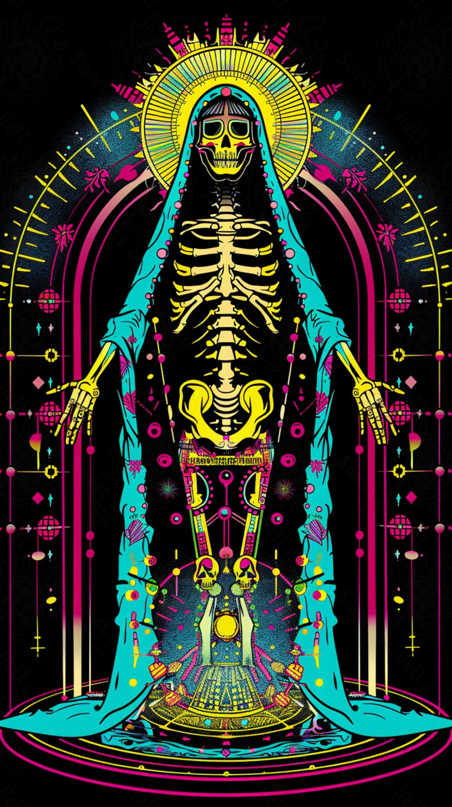 Mother Muerte 09 by 16 166 SN2086 - Sweet As Hell Designs