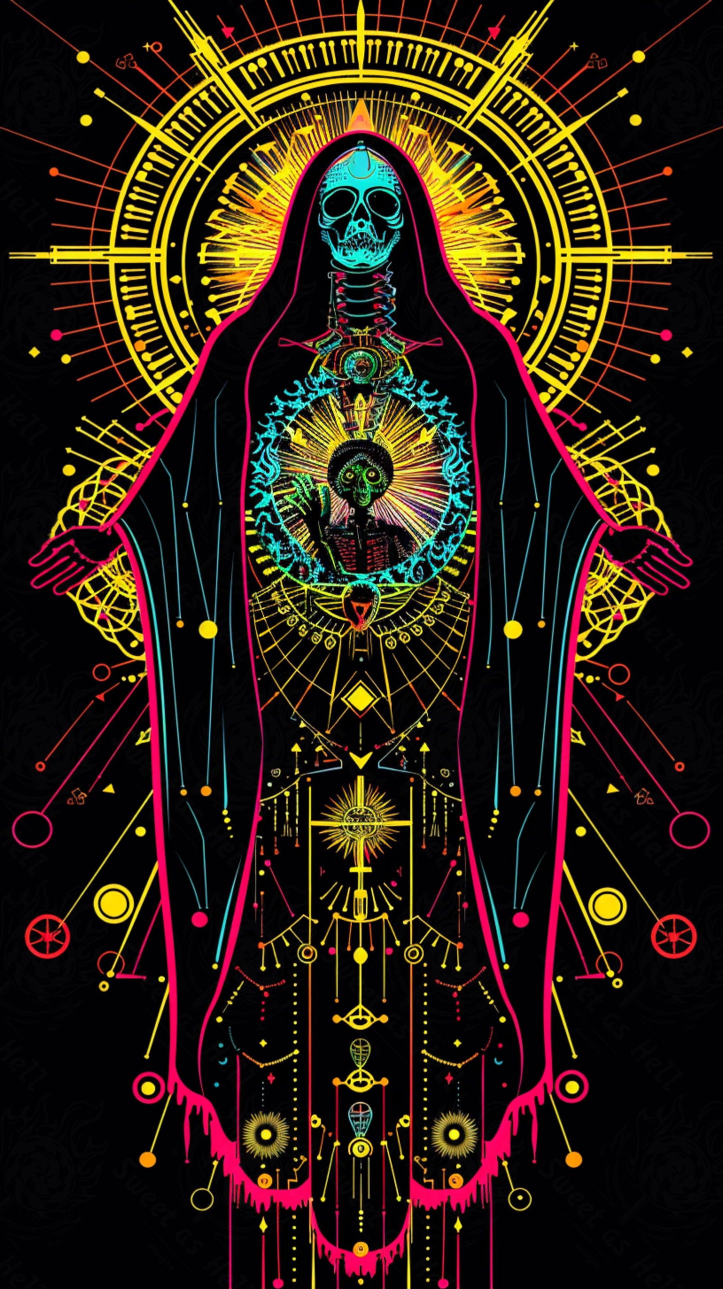 Mother Muerte 09 by 16 174 SN2094 - Sweet As Hell Designs