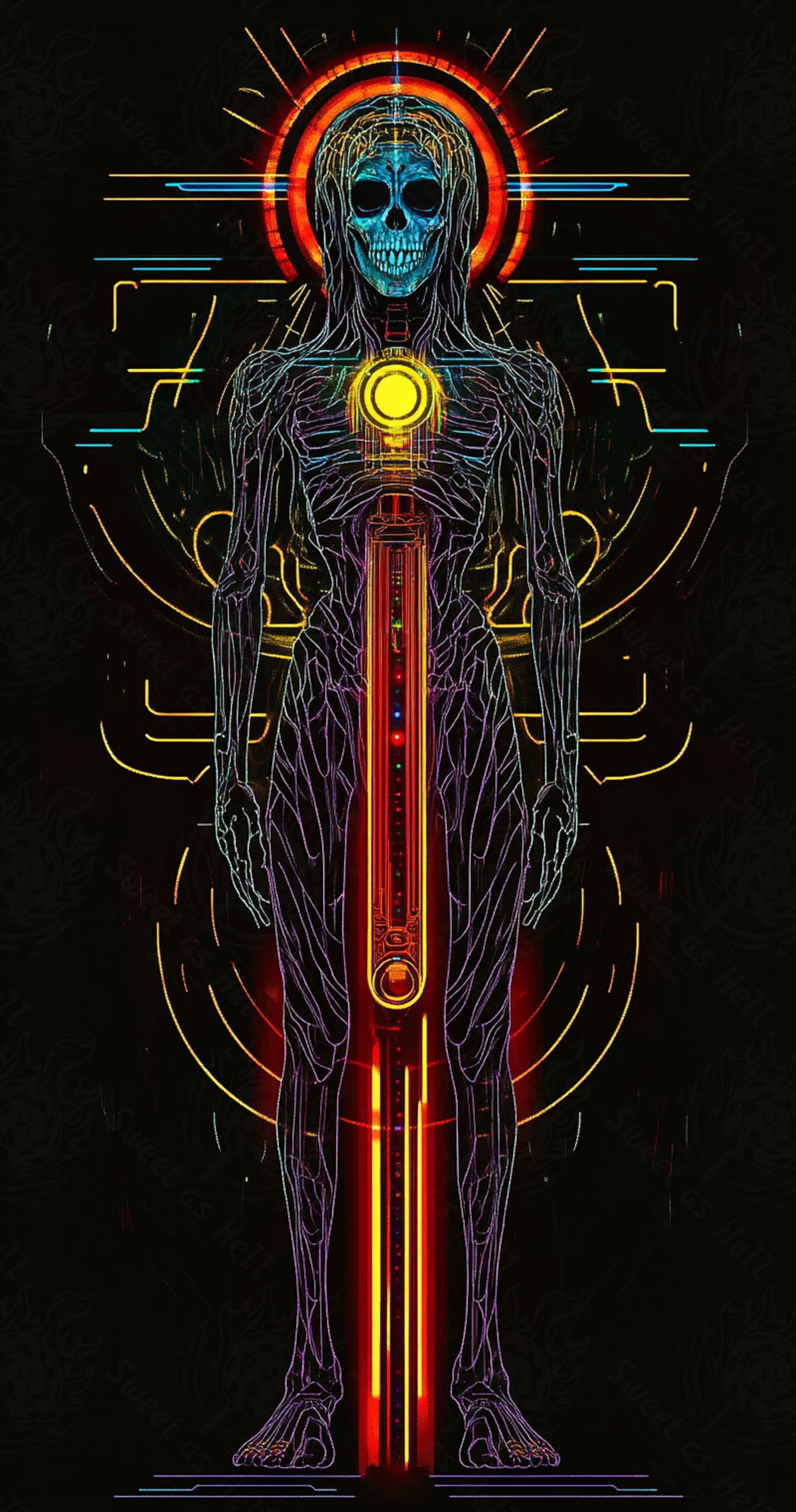Mother Muerte 09 by 16 179 SN2099 - Sweet As Hell Designs