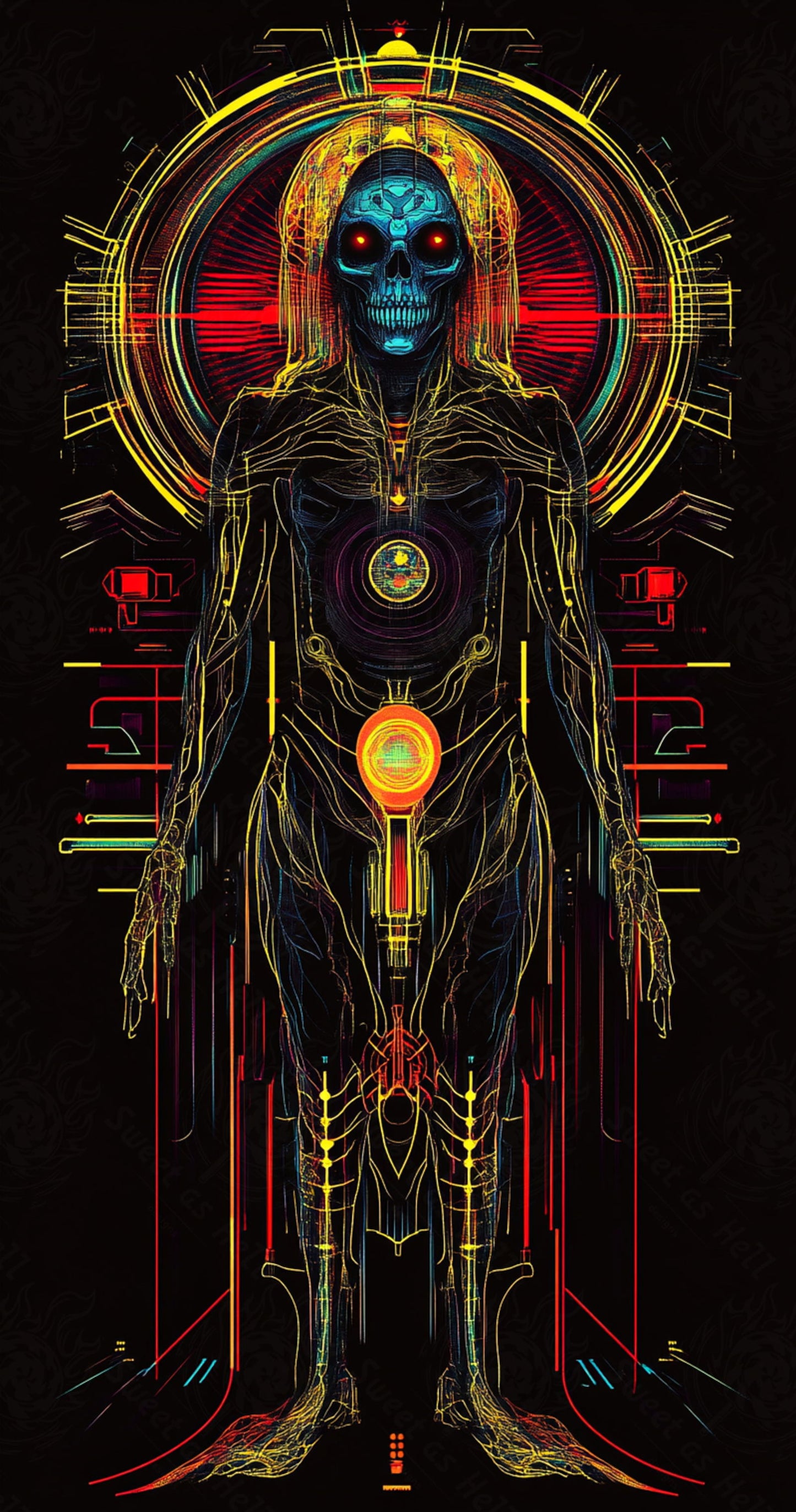 Mother Muerte 09 by 16 180 SN2100 - Sweet As Hell Designs
