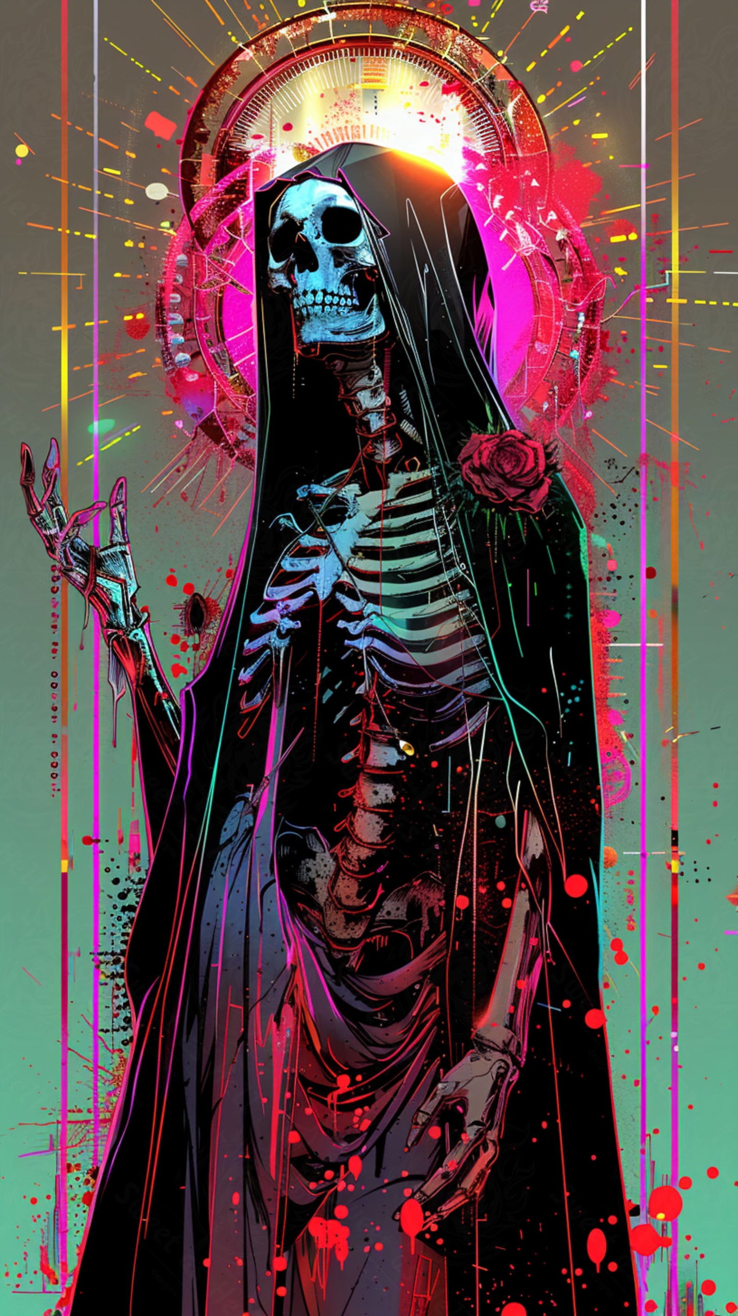 Mother Muerte 09 by 16 209 SN2129 - Sweet As Hell Designs