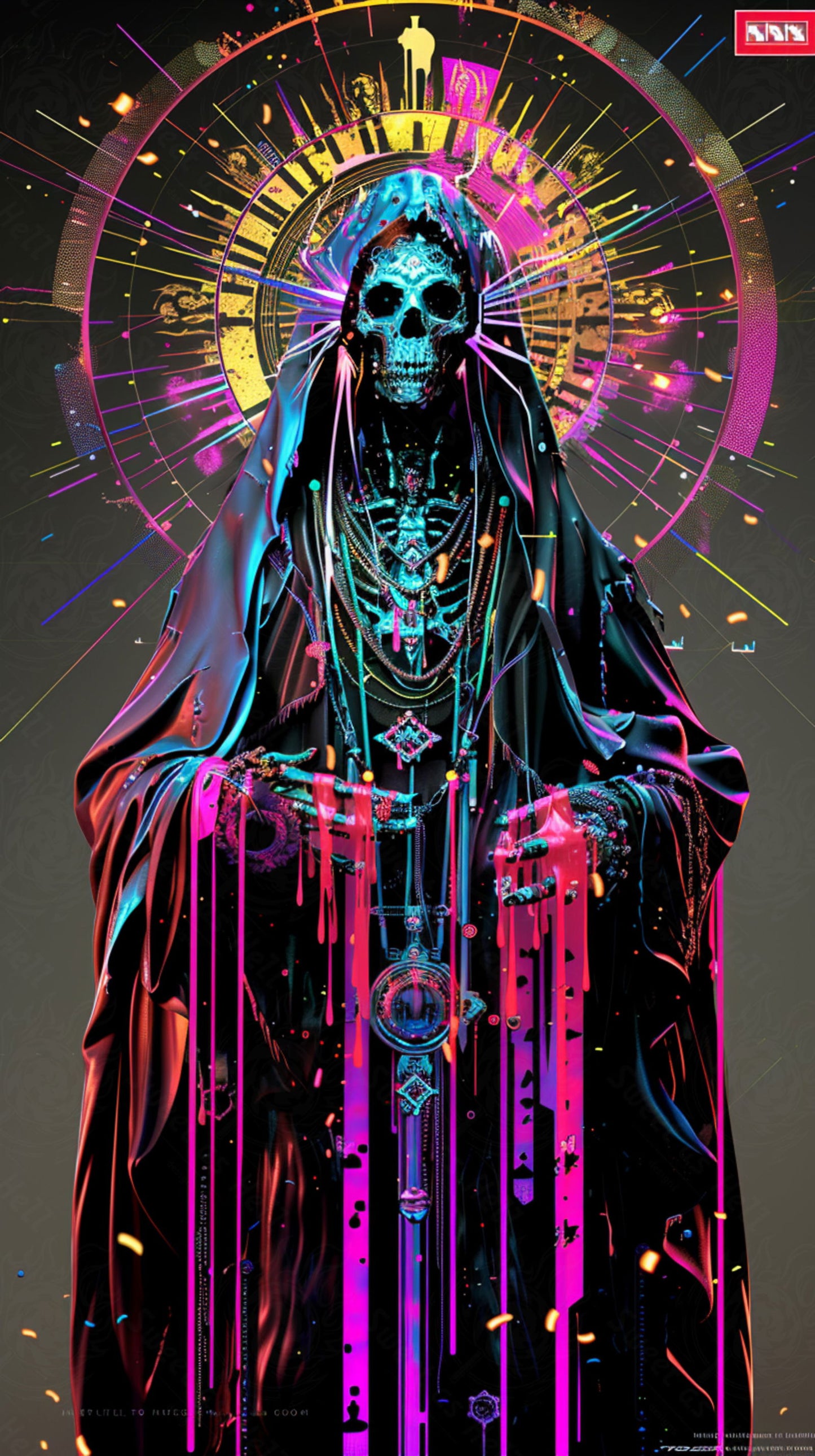 Mother Muerte 09 by 16 223 SN2143 - Sweet As Hell Designs