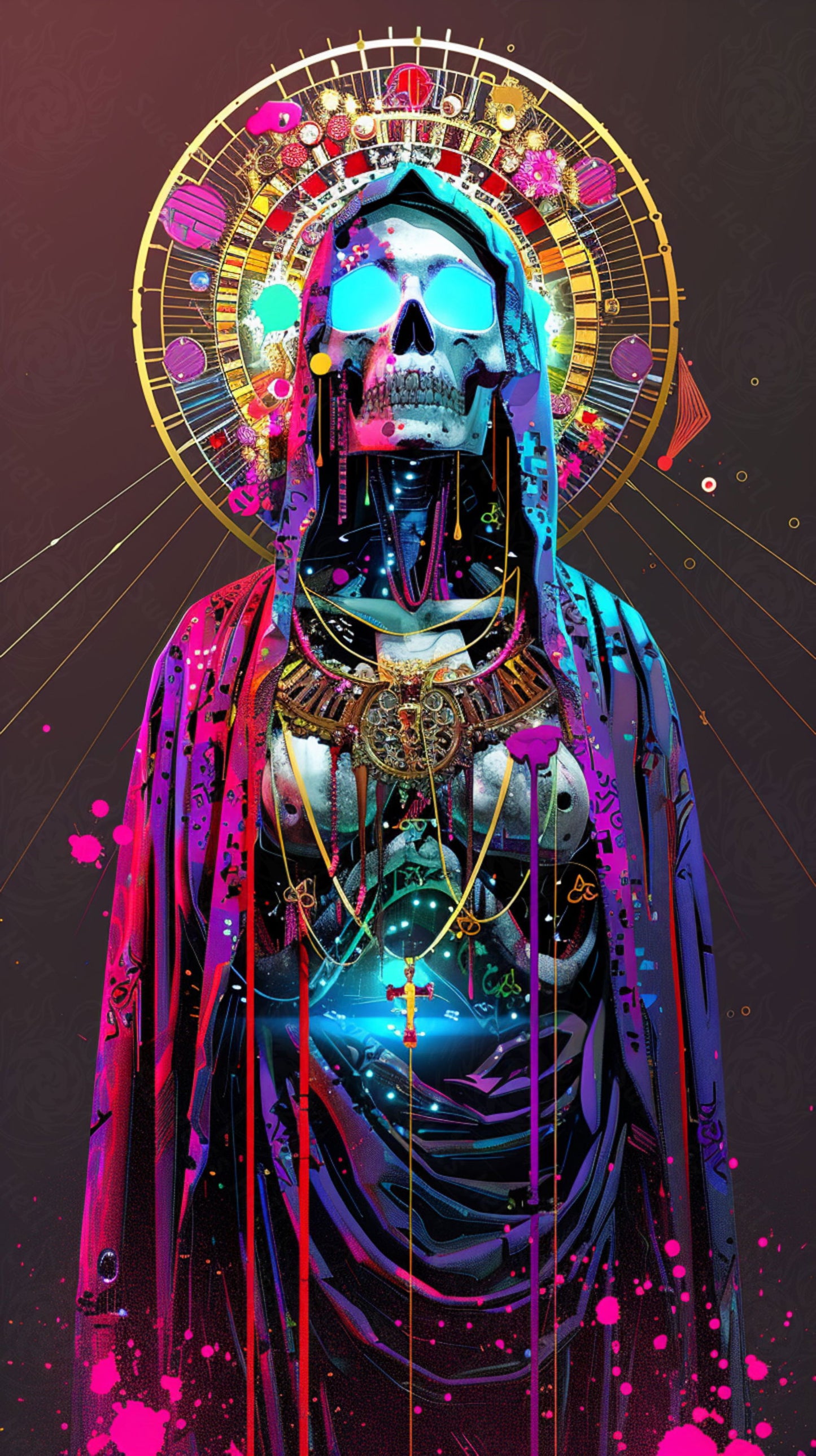 Mother Muerte 09 by 16 226 SN2146 - Sweet As Hell Designs
