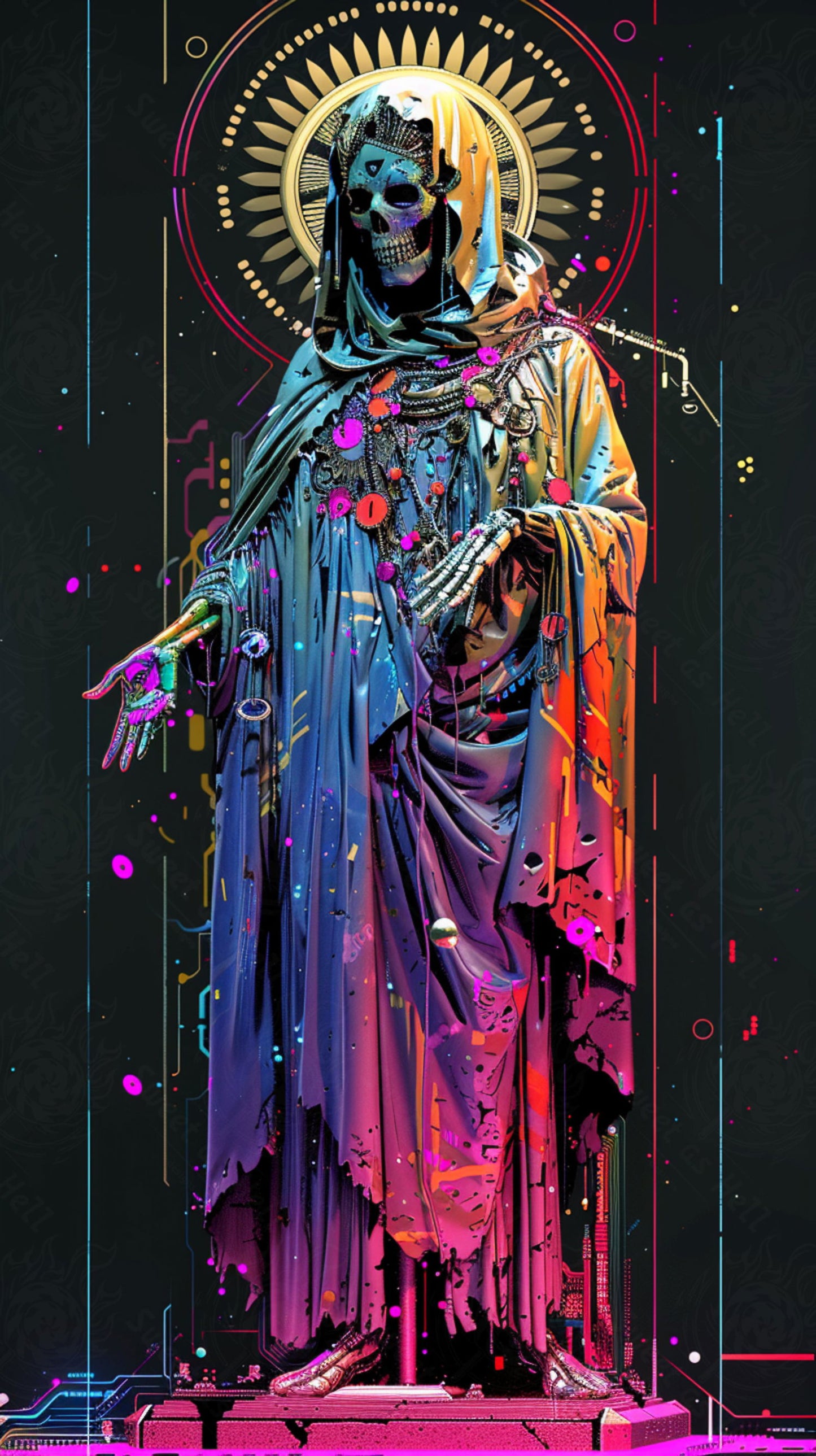 Mother Muerte 09 by 16 228 SN2148 - Sweet As Hell Designs