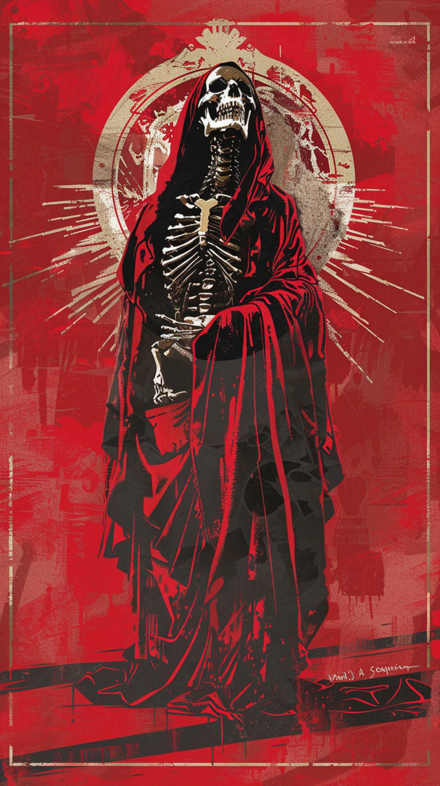 Mother Muerte 09 by 16 236 SN2156 - Sweet As Hell Designs