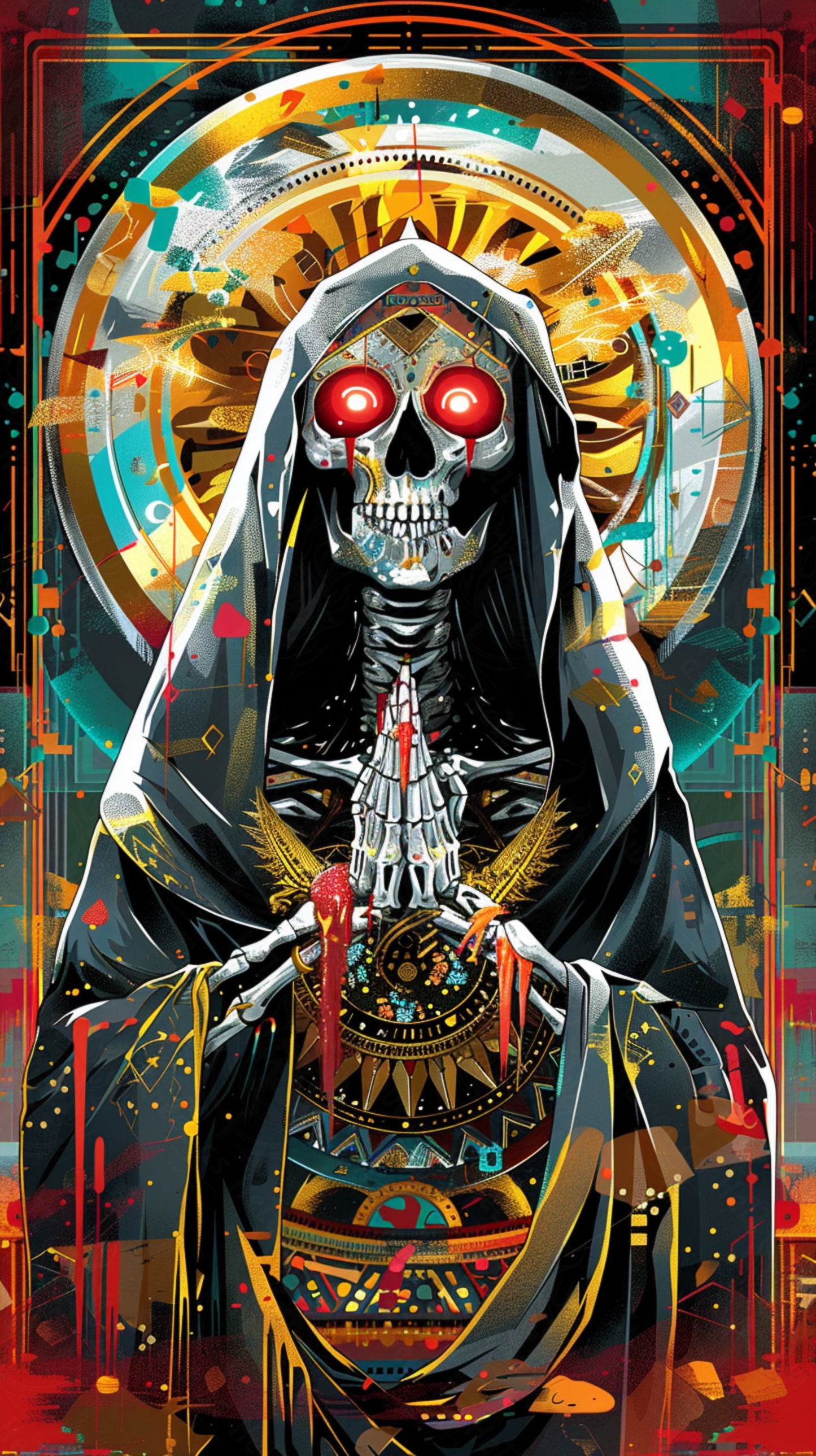Mother Muerte 09 by 16 250 SN2170 - Sweet As Hell Designs