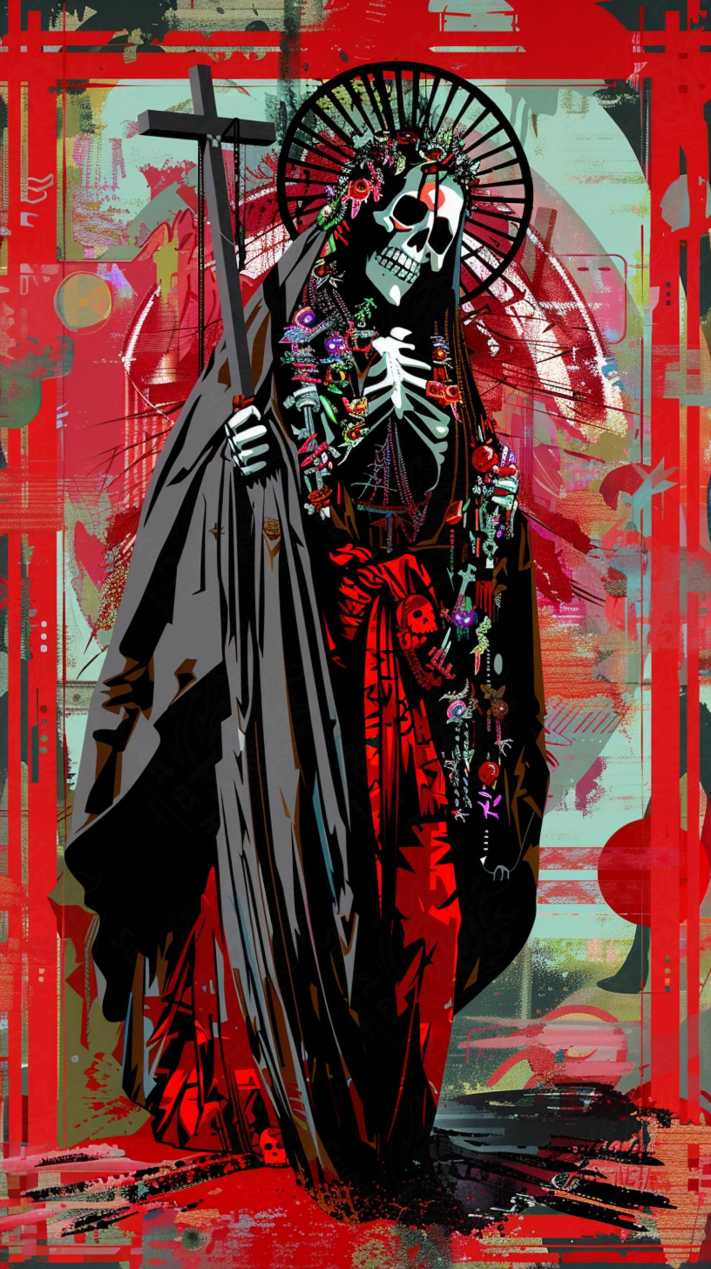Mother Muerte 09 by 16 265 SN2185 - Sweet As Hell Designs
