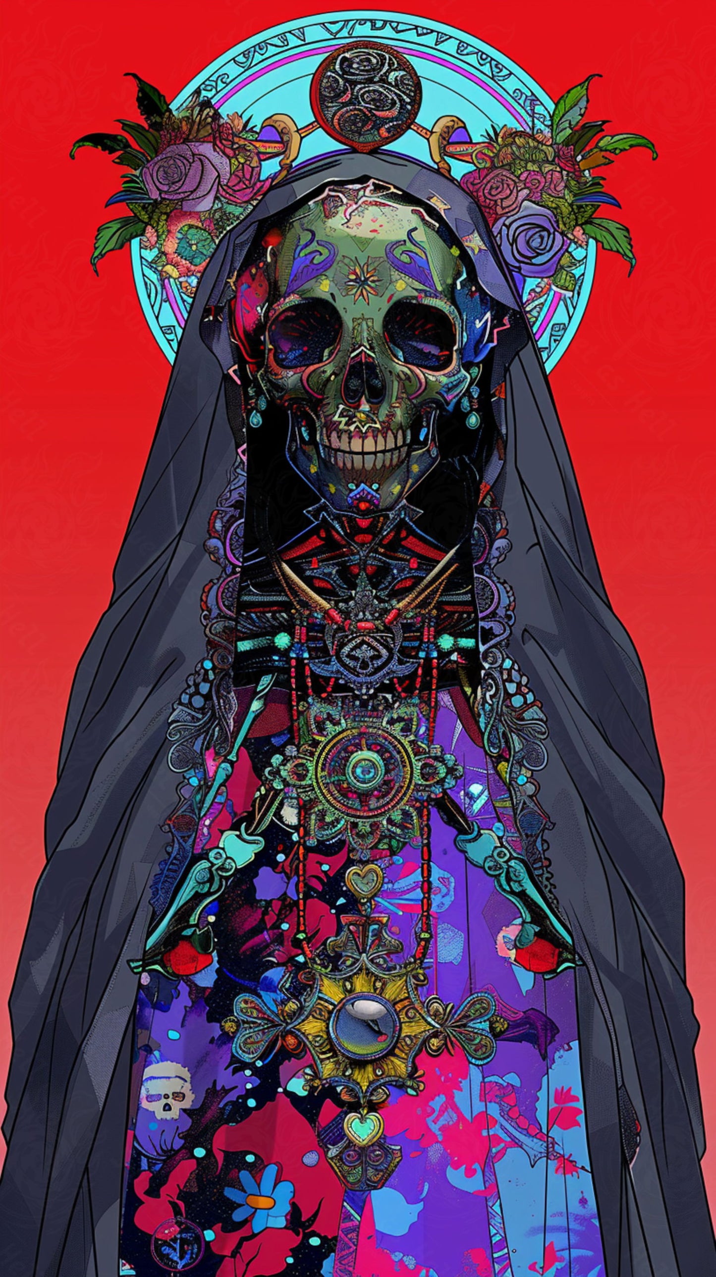 Mother Muerte 09 by 16 298 SN2218 - Sweet As Hell Designs
