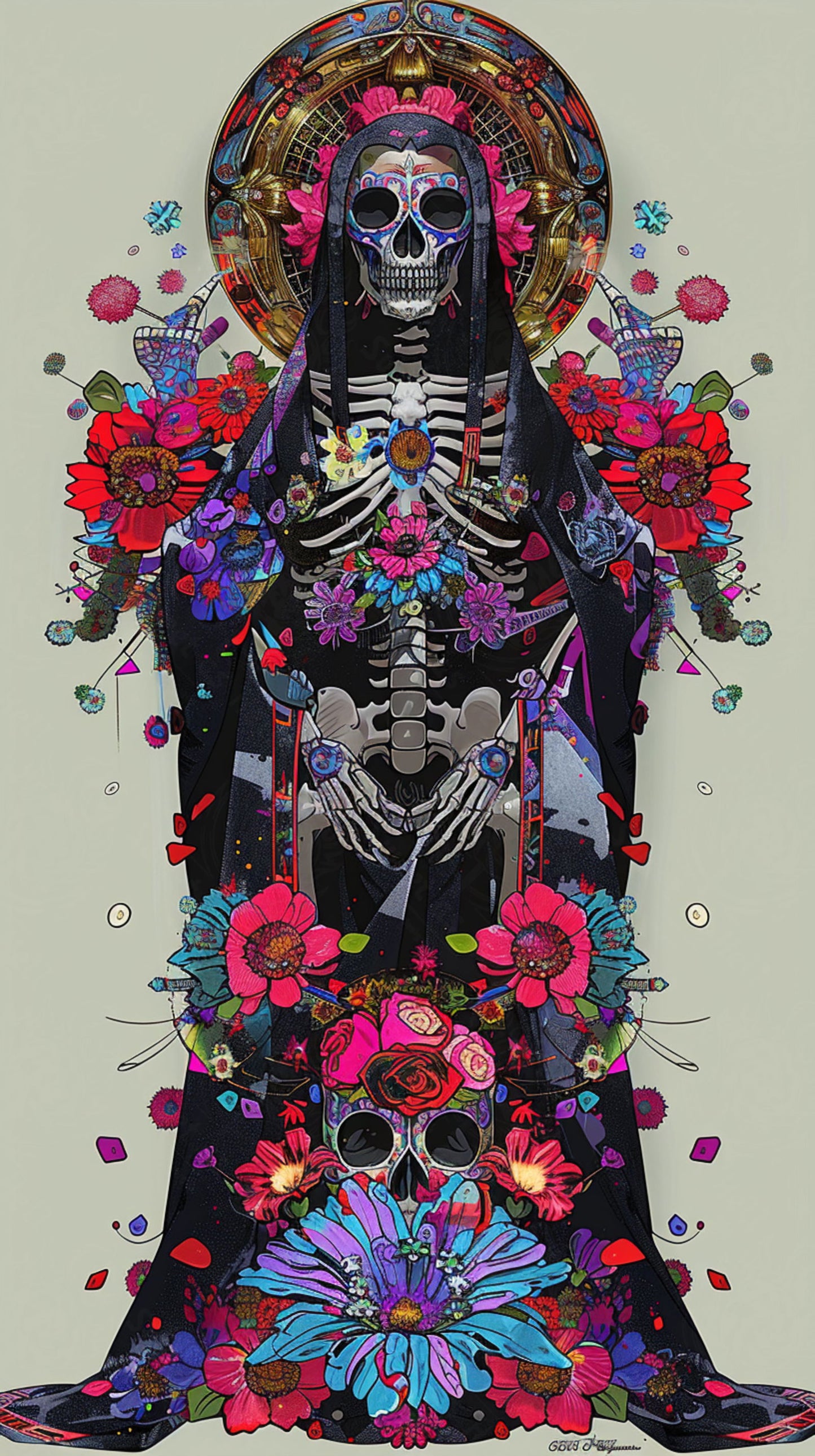 Mother Muerte 09 by 16 299 SN2219 - Sweet As Hell Designs