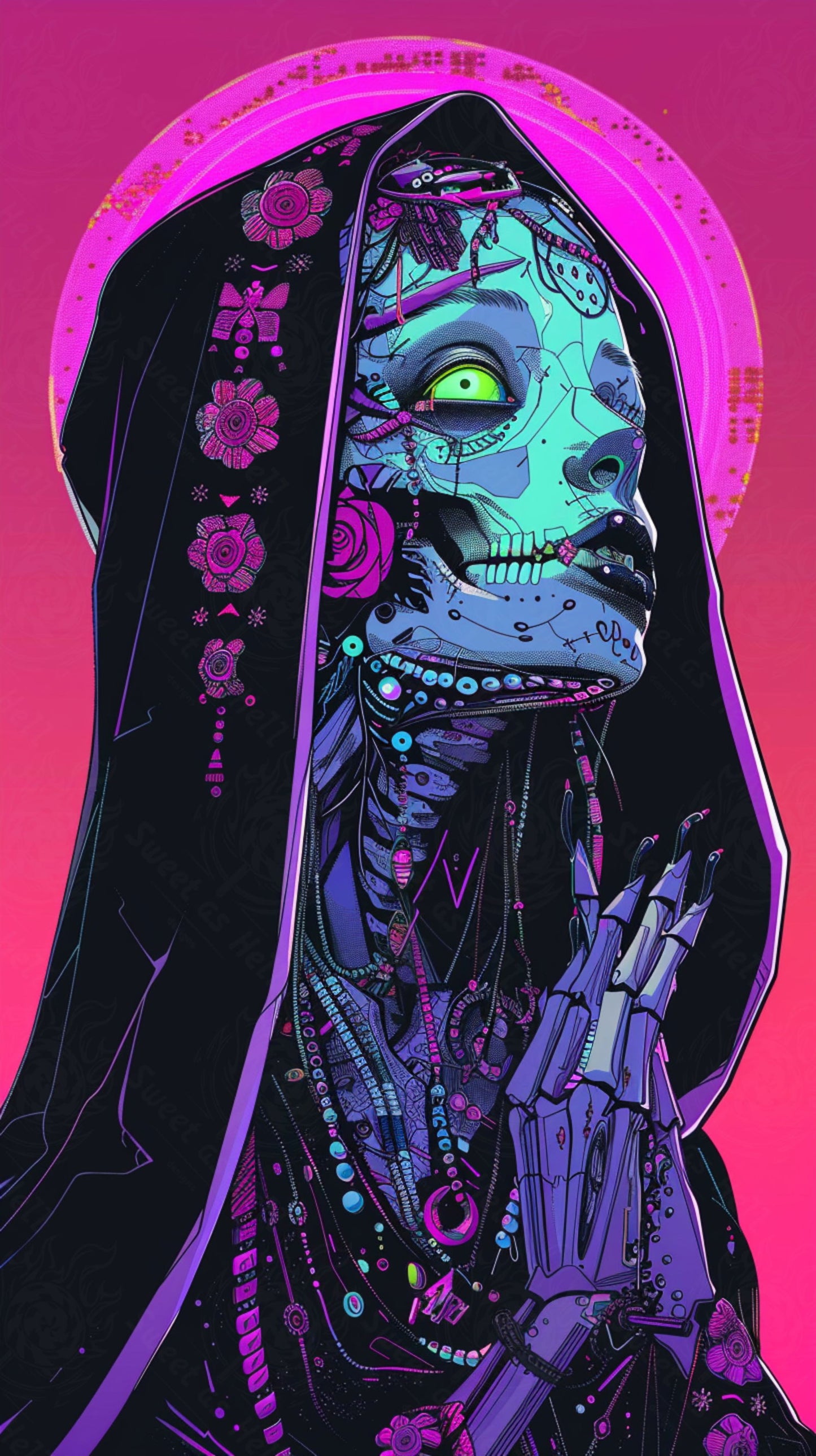 Mother Muerte 09 by 16 353 SN2273 - Sweet As Hell Designs