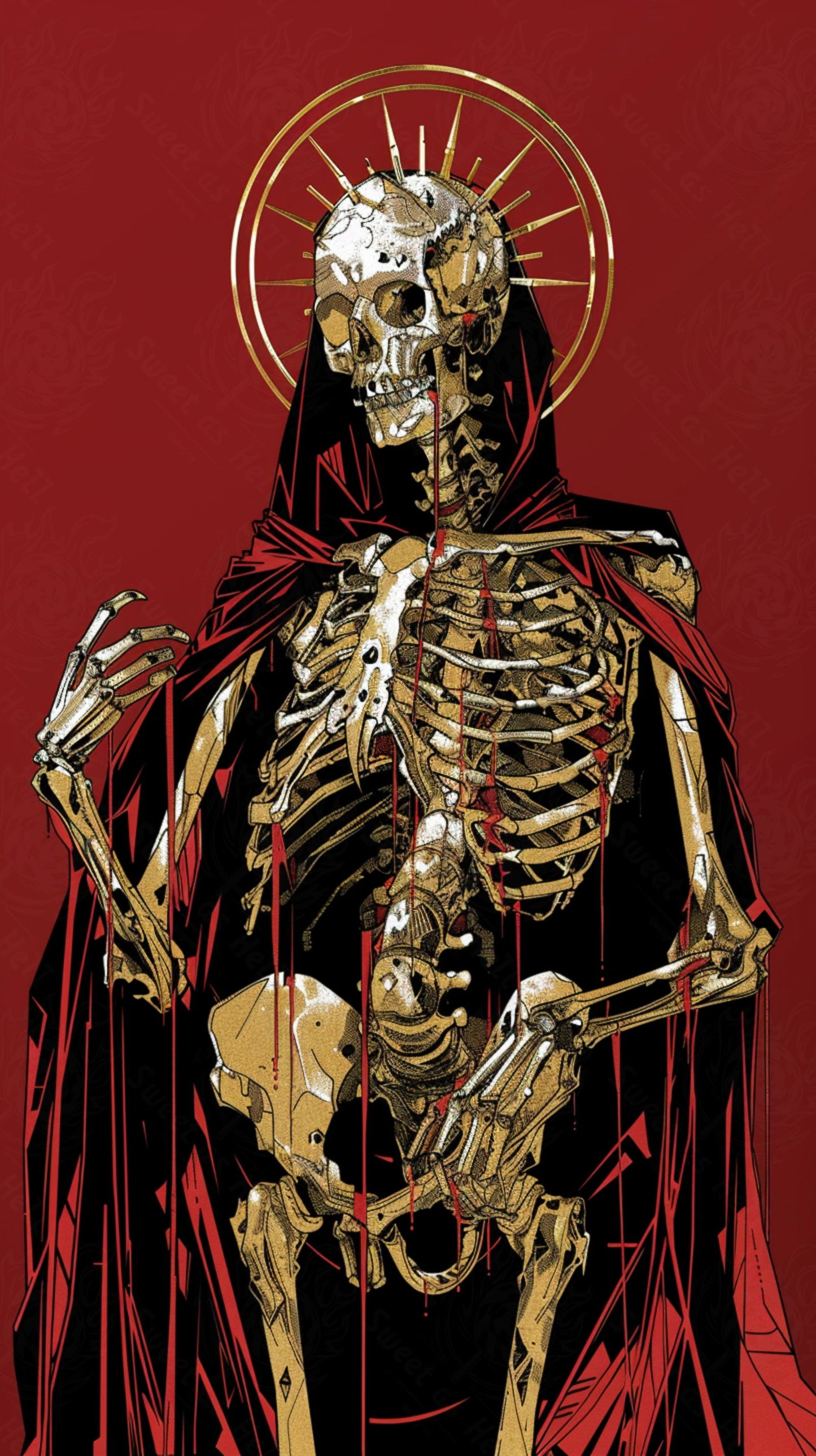 Mother Muerte 09 by 16 366 SN2286 - Sweet As Hell Designs