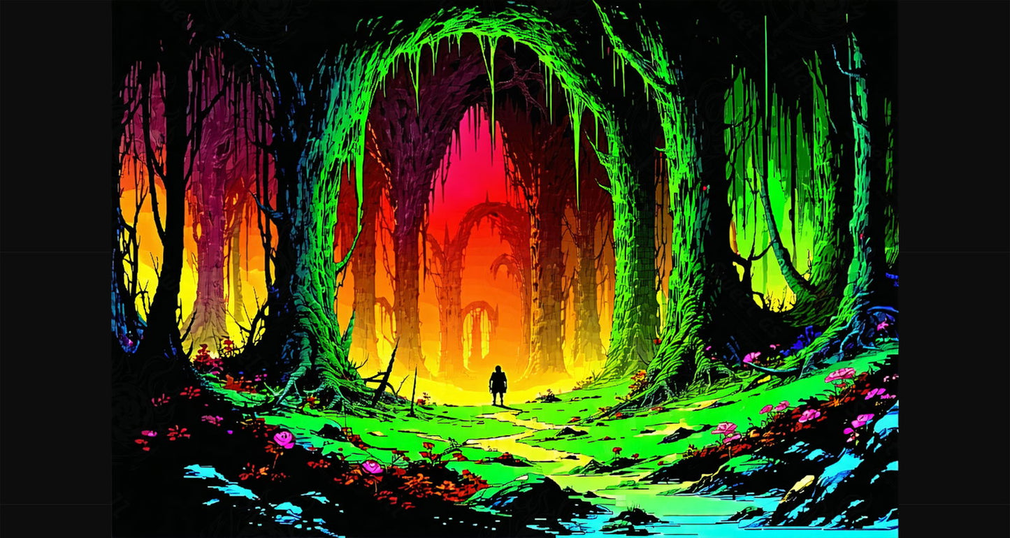 Neon Forest Wanderer SN3082 - Sweet As Hell Designs