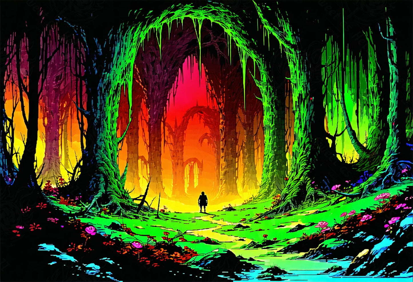 Neon Forest Wanderer SN3082 - Sweet As Hell Designs