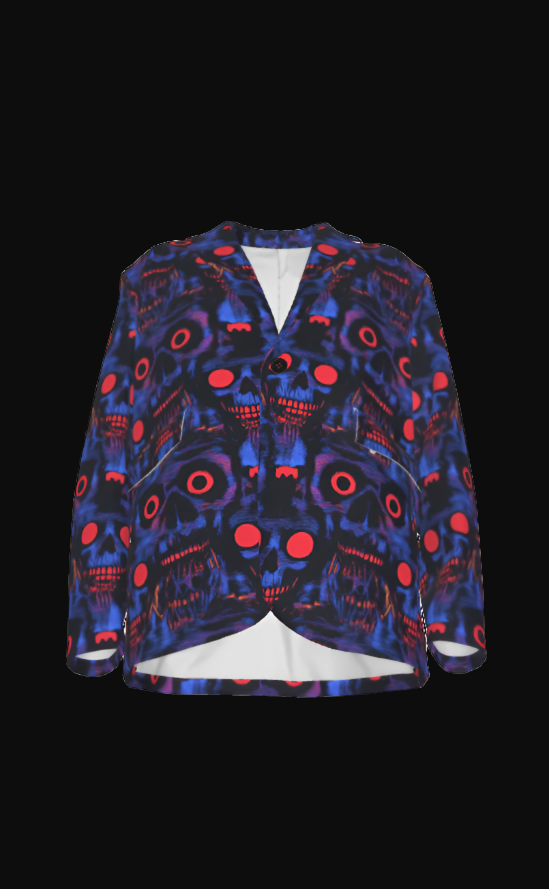 Sweet As Hell Designs 100% Cotton Blazer Bluez - Sweet As Hell Designs