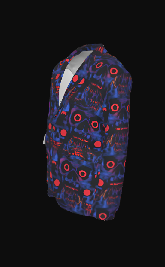 Sweet As Hell Designs 100% Cotton Blazer Bluez - Sweet As Hell Designs