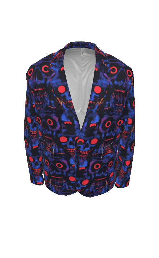 Sweet As Hell Designs 100% Cotton Blazer Bluez - Sweet As Hell Designs