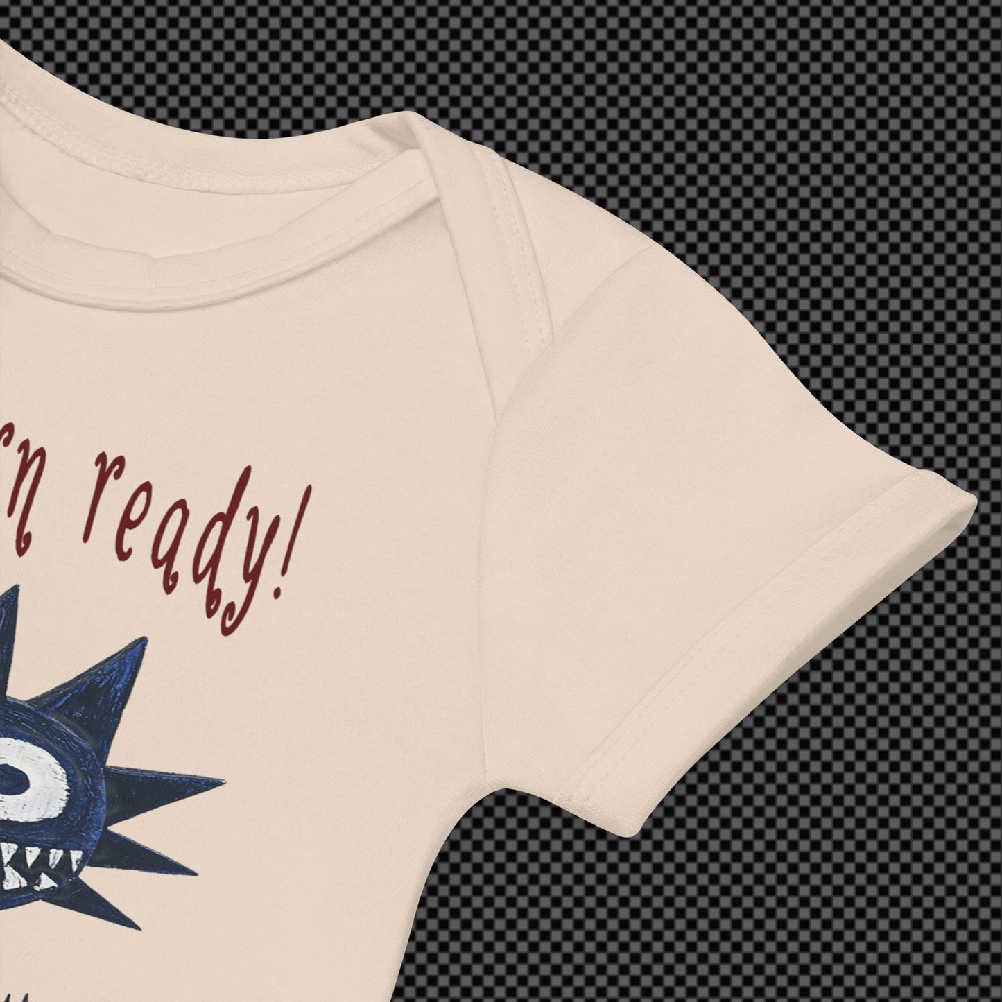 Sweet As Hell Designs' "Born Ready" Organic Cotton Baby Bodysuit - Sweet As Hell Designs
