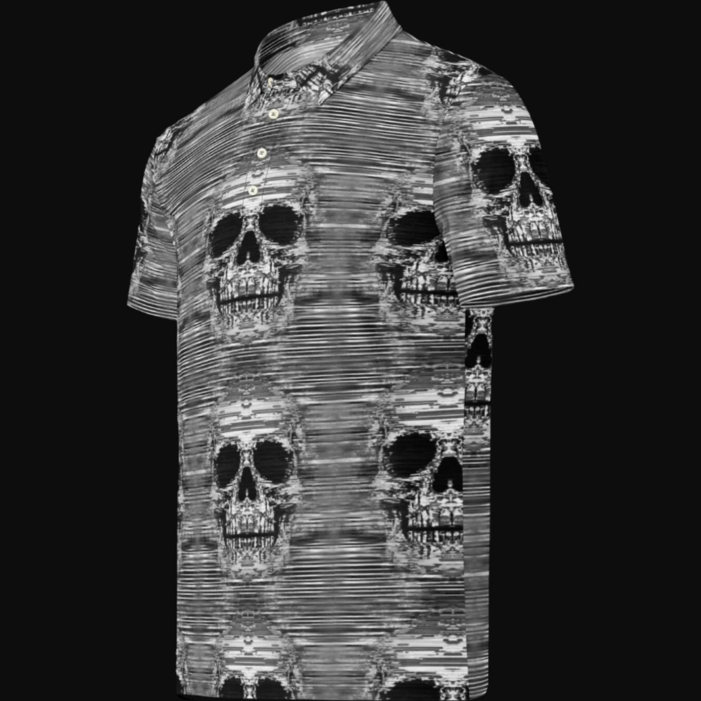 Sweet As Hell Designs' Grey Skull Polo - Sweet As Hell Designs