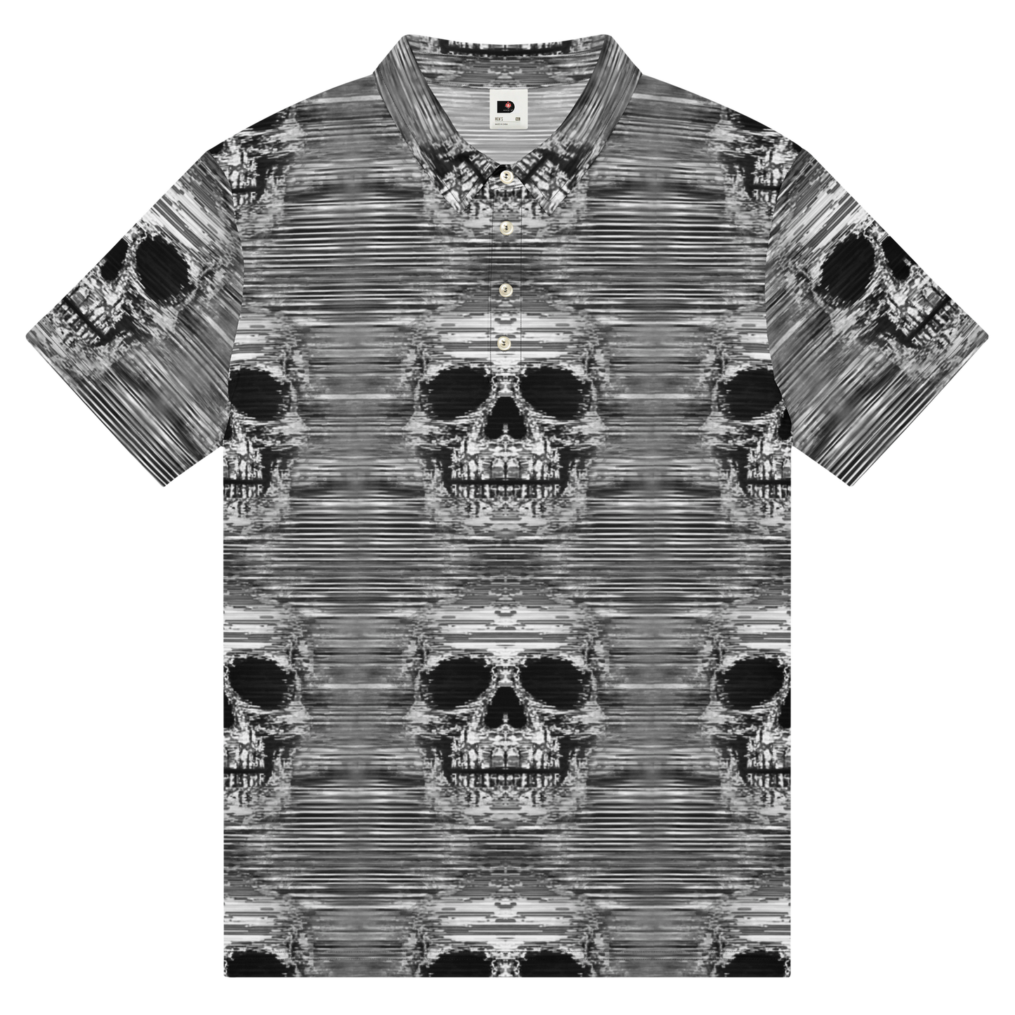 Sweet As Hell Designs' Grey Skull Polo - Sweet As Hell Designs